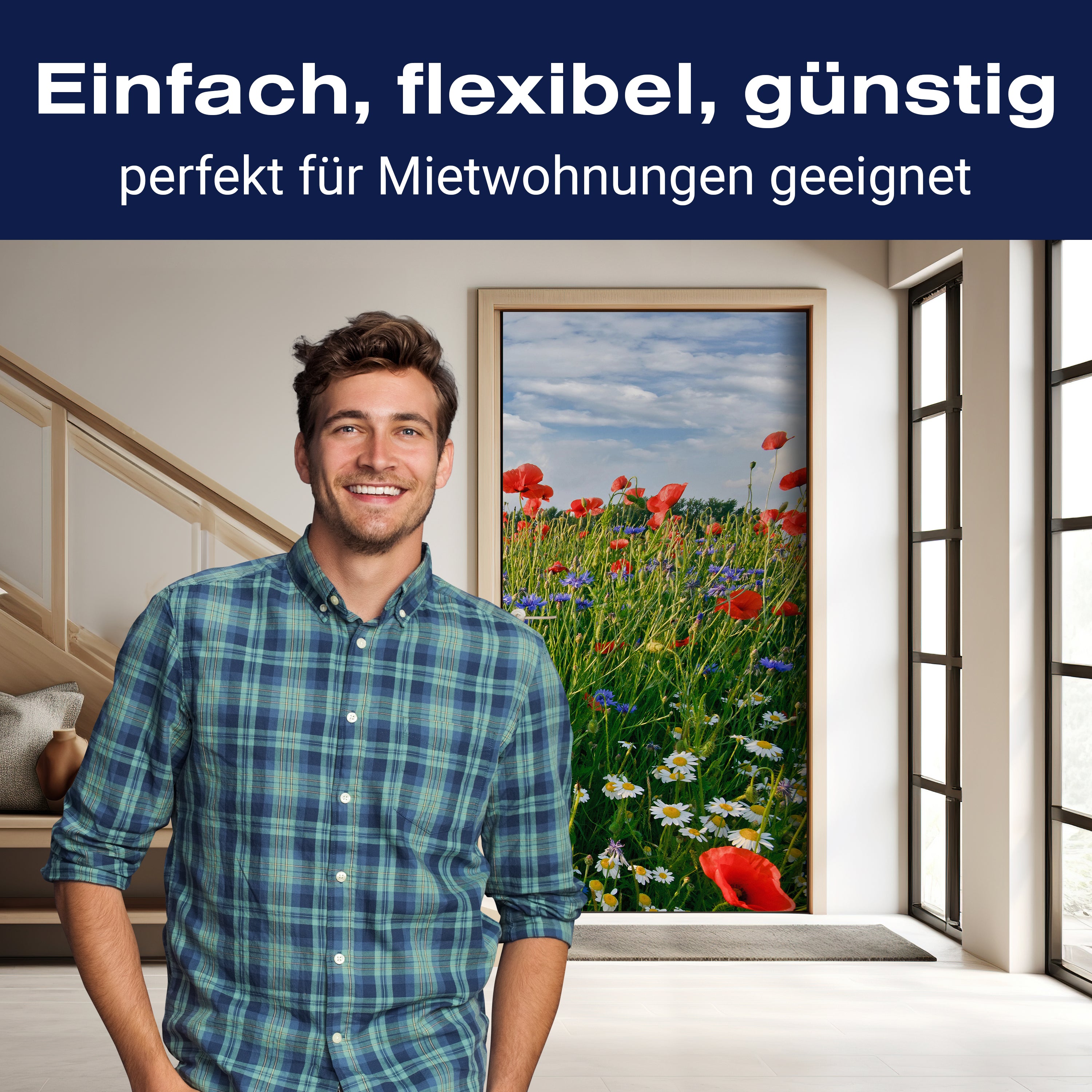 Türtapete Blumenwiese M0493 - Bild 3 Türtapete Blumenwiese M0493 - Bild 3