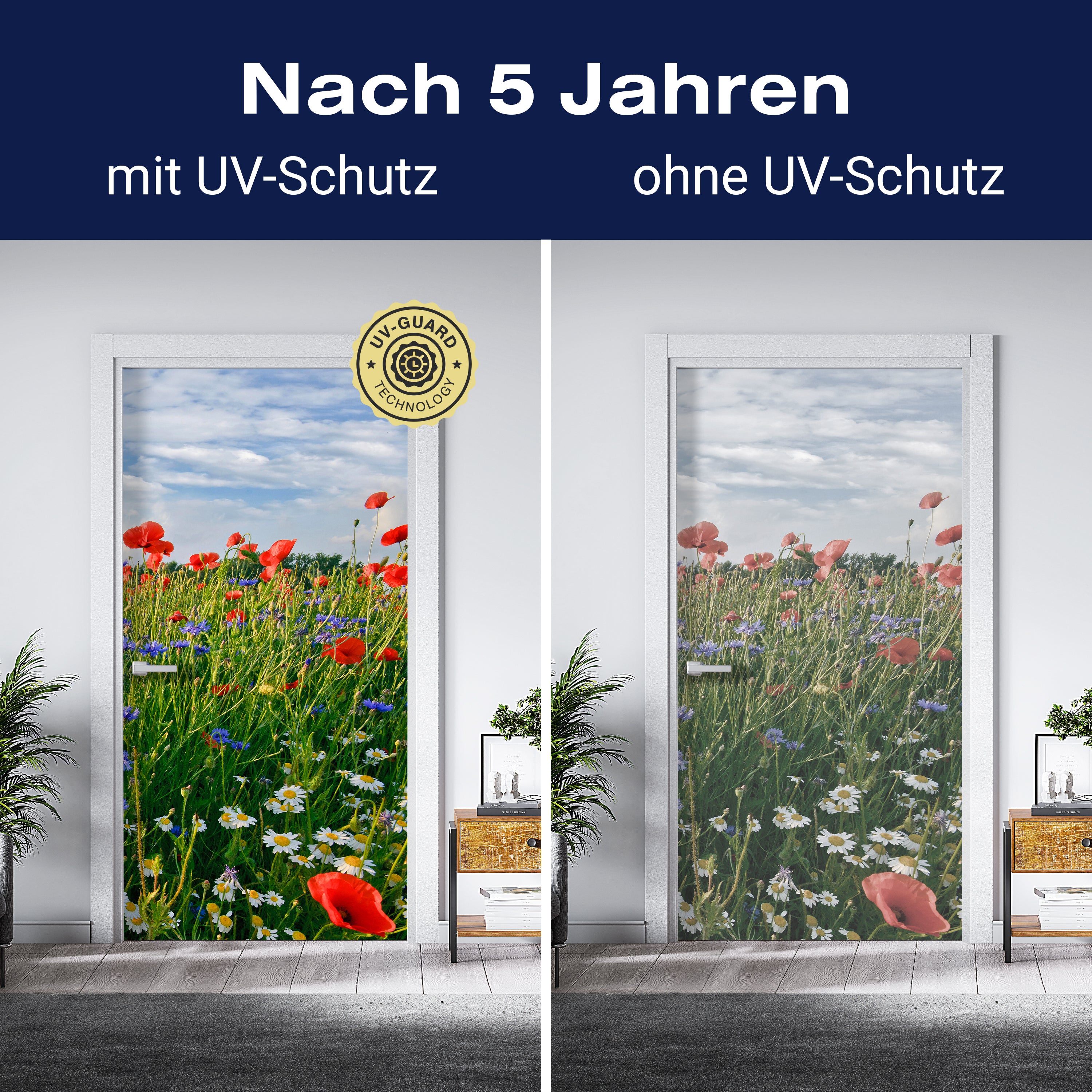 Türtapete Blumenwiese M0493 - Bild 4 Türtapete Blumenwiese M0493 - Bild 4