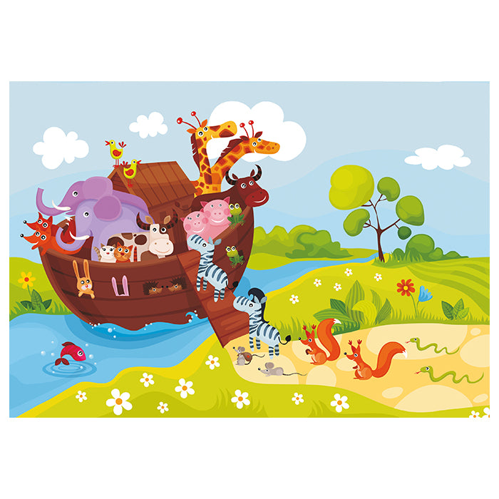 Fototapete Kinderzimmer Arche Tiere M0506 - Bild 2 Fototapete Kinderzimmer Arche Tiere M0506 - Bild 2