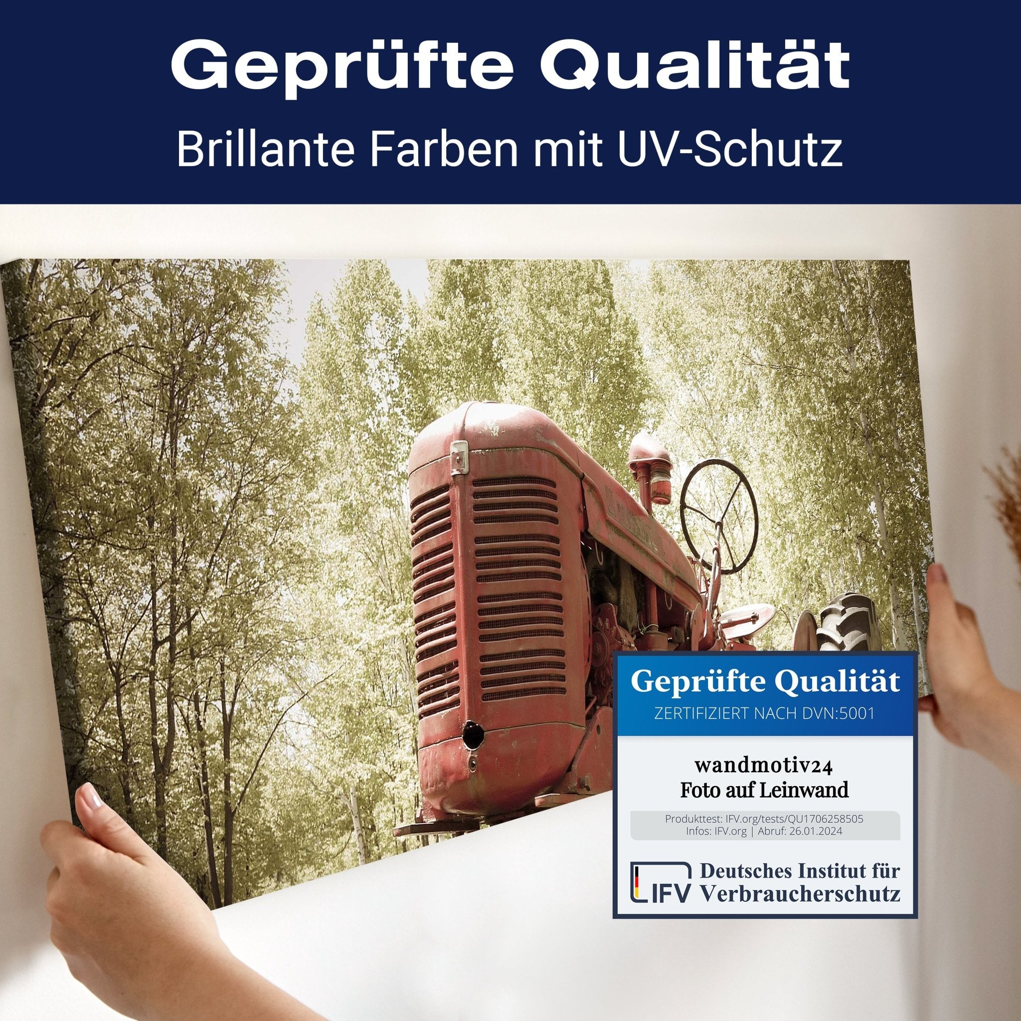 Leinwandbild Alter Traktor M0517 kaufen - Bild 4 Leinwandbild Alter Traktor M0517 kaufen - Bild 4