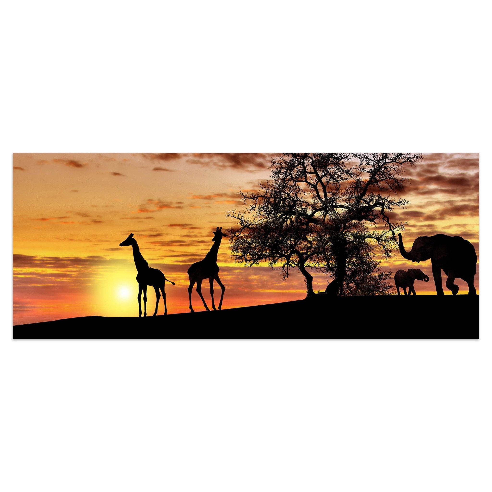 Leinwandbild Tiere im Abendrot M0518 kaufen - Bild 1 Leinwandbild Tiere im Abendrot M0518 kaufen - Bild 1