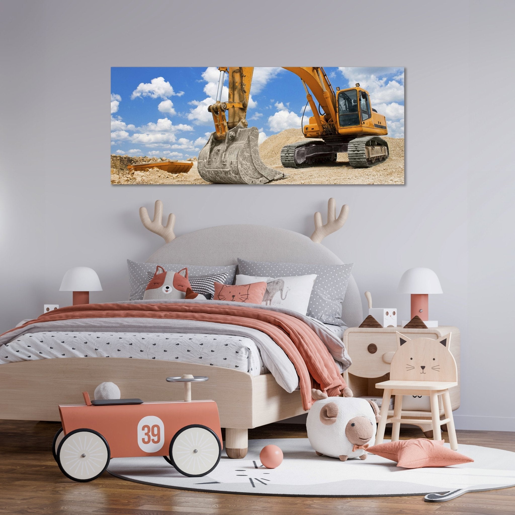 Leinwandbild Bagger M0520 kaufen - Bild 2 Leinwandbild Bagger M0520 kaufen - Bild 2