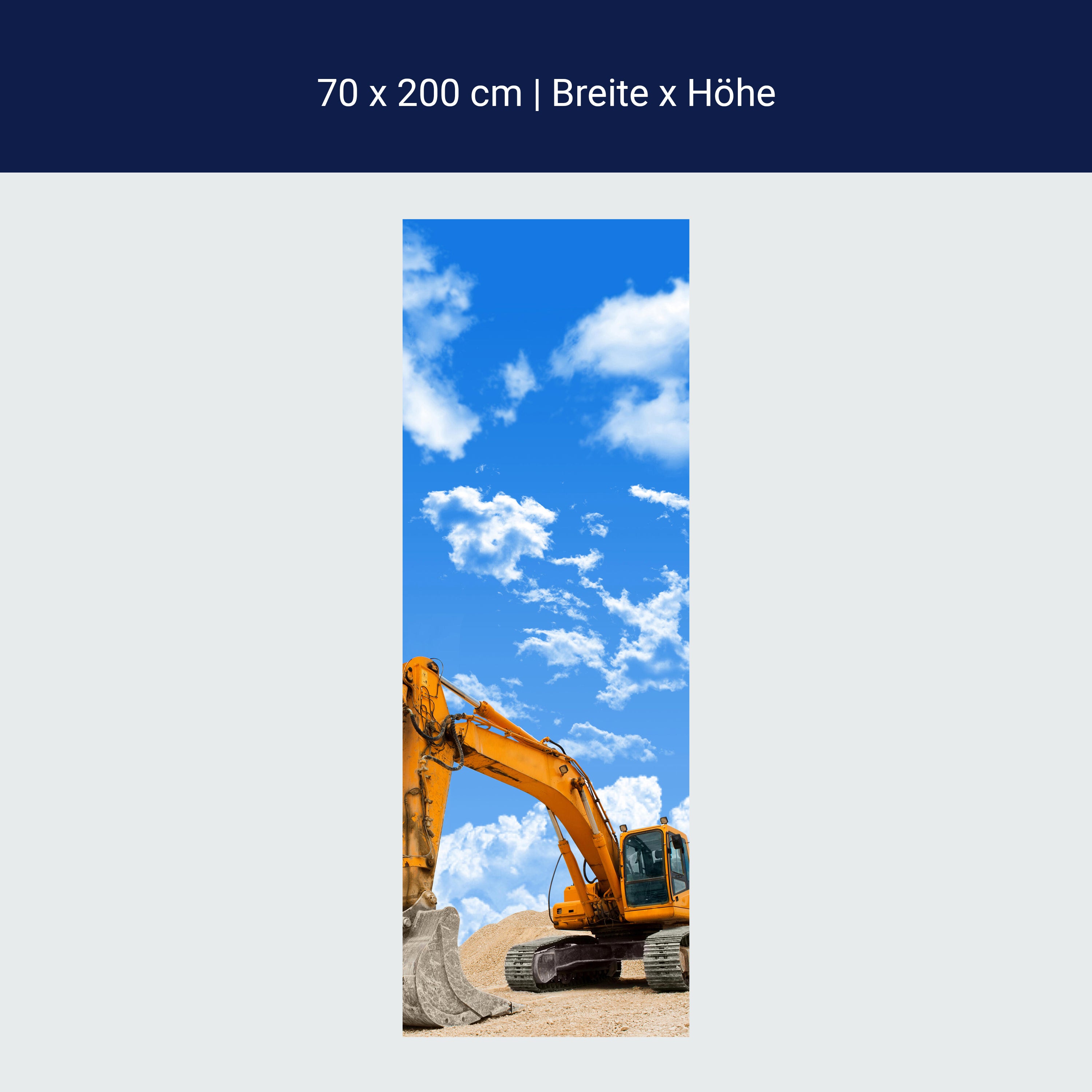 Türtapete Bagger M0520 Türtapete Bagger M0520