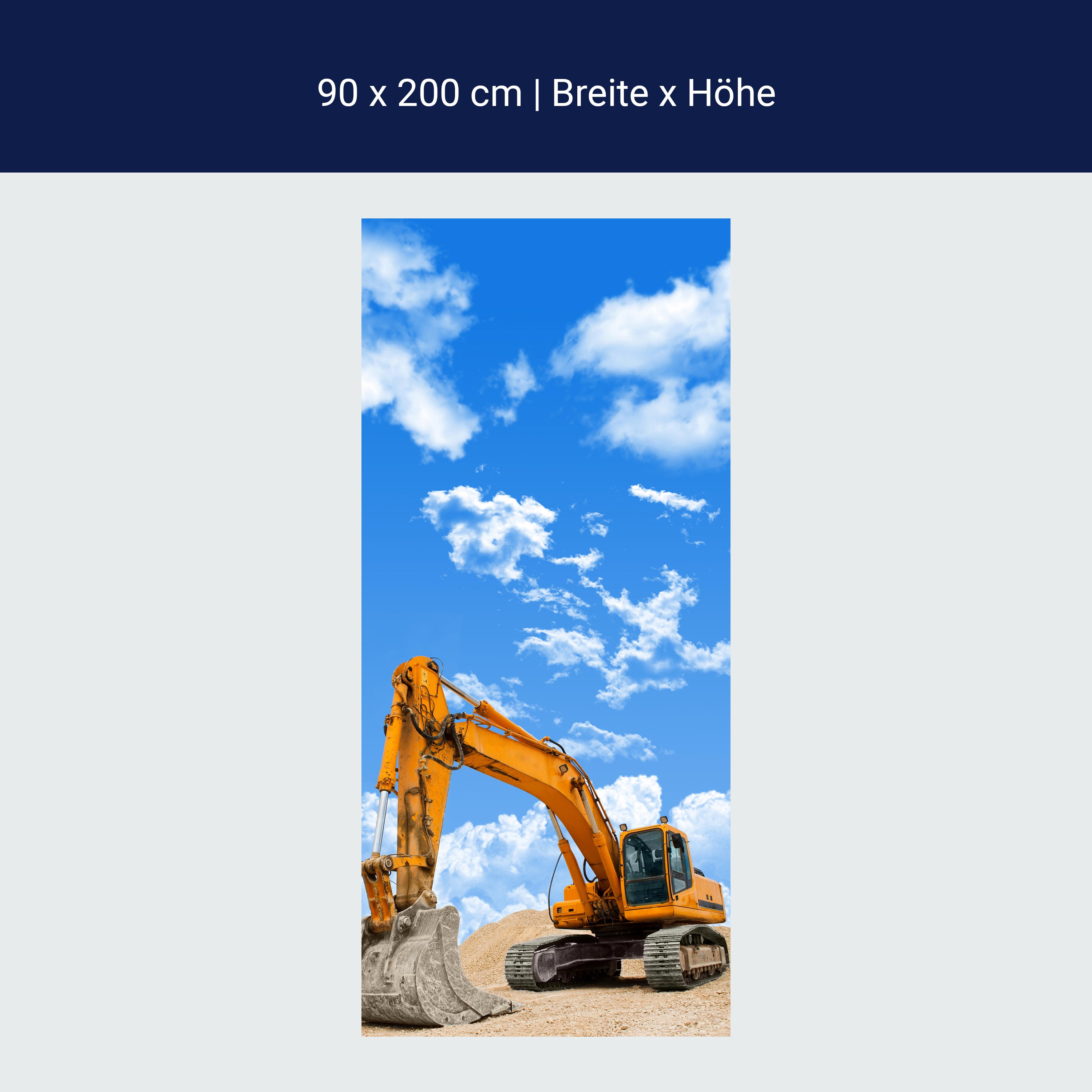 Türtapete Bagger M0520 Türtapete Bagger M0520