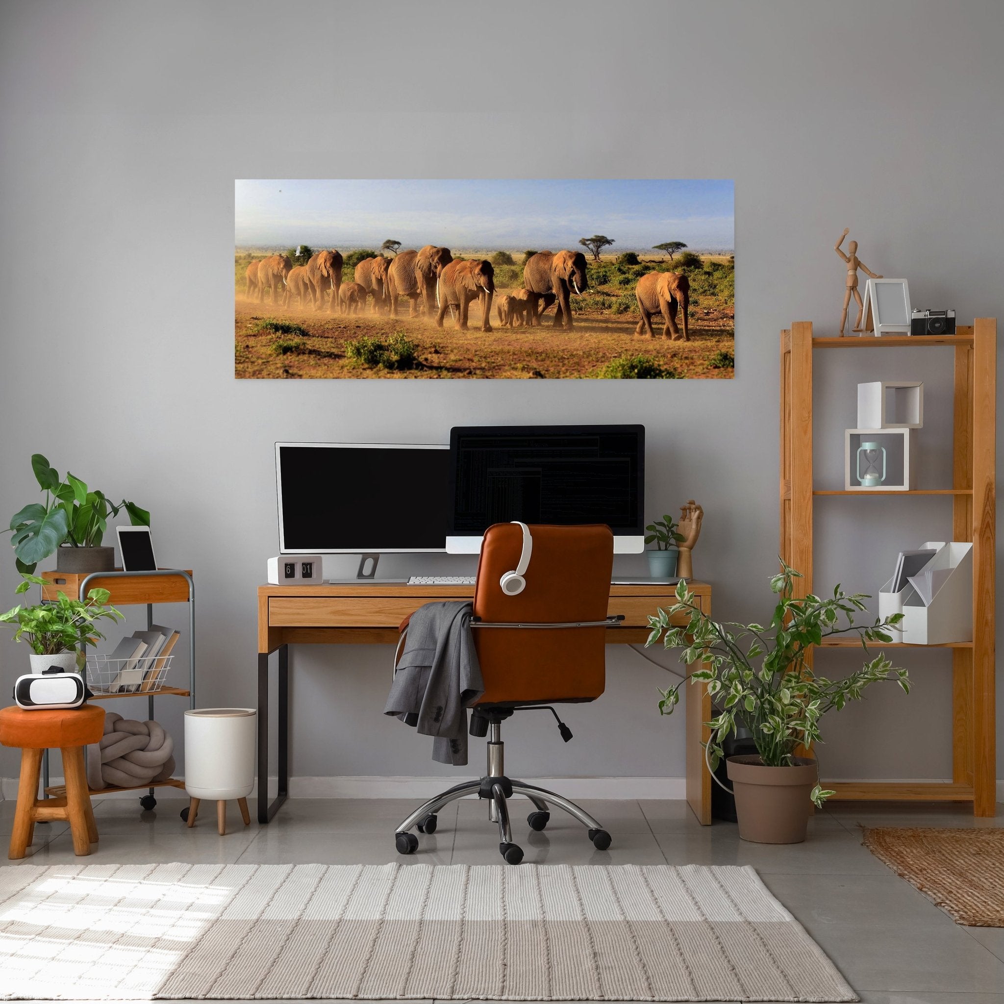 Leinwandbild Elefantenherde am Kilimandscharo M0522 kaufen - Bild 3 Leinwandbild Elefantenherde am Kilimandscharo M0522 kaufen - Bild 3