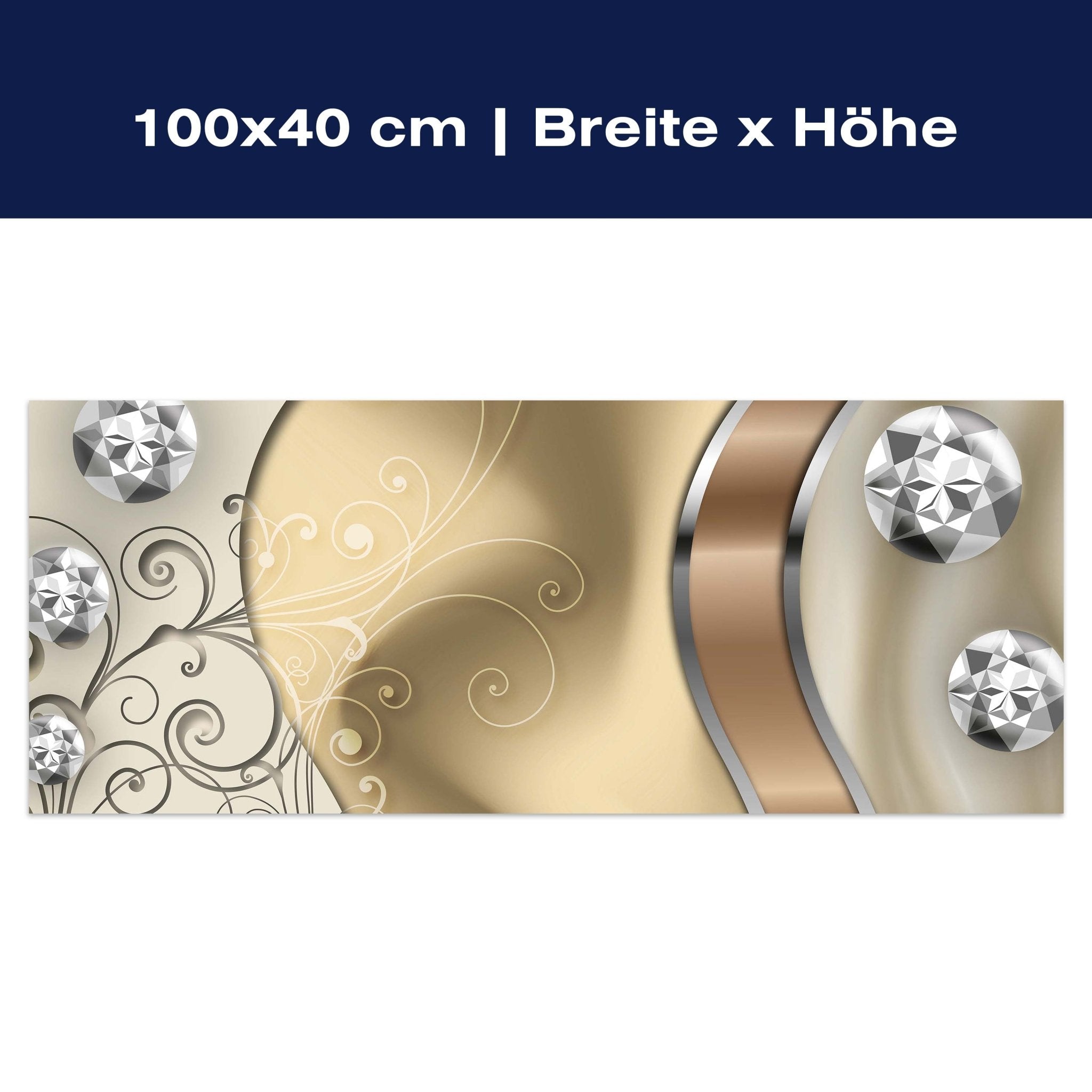 Leinwandbild elegante Diamanten abstrakt M0528 Leinwandbild elegante Diamanten abstrakt M0528