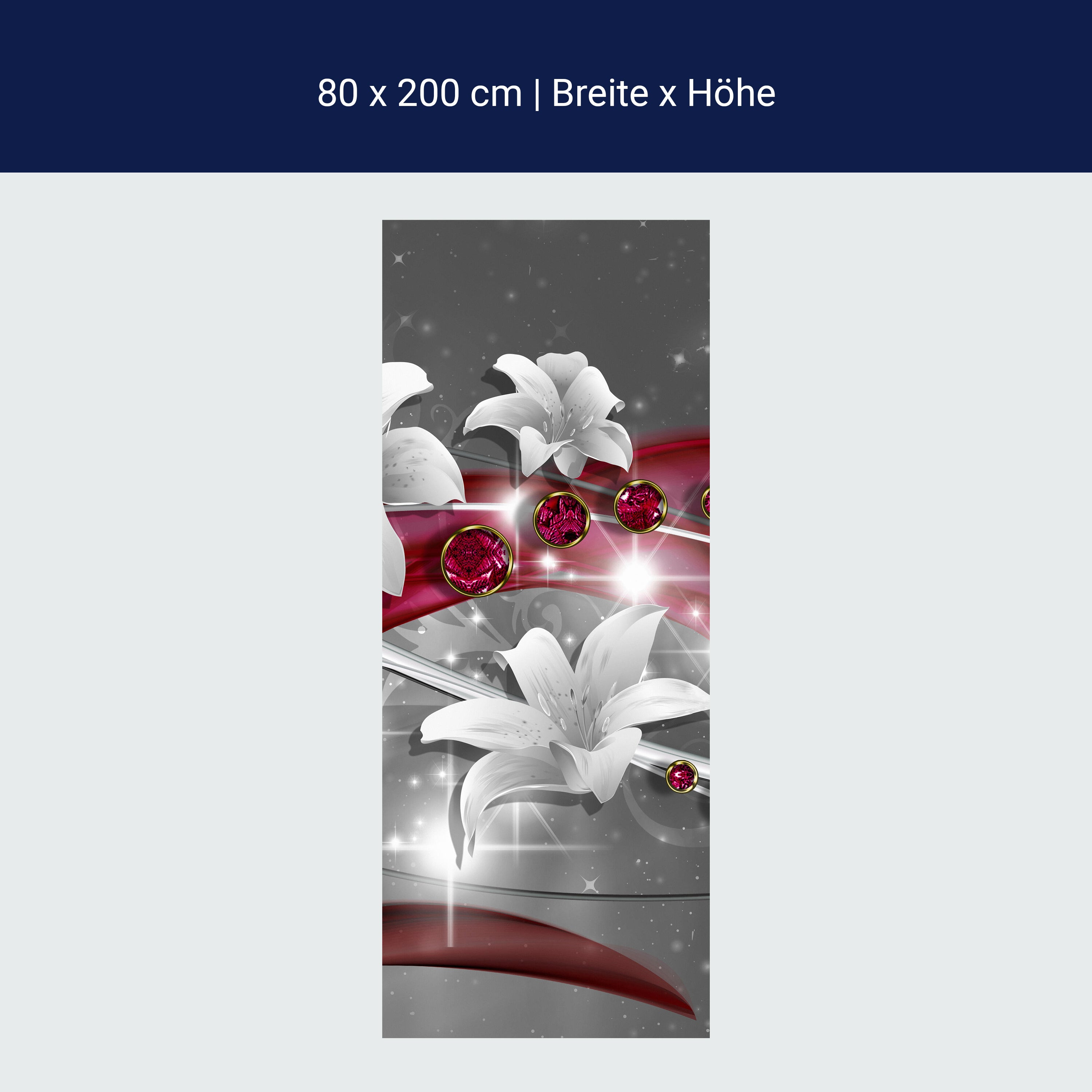 Türtapete Abstrakt Diamant Lilie M0530 Türtapete Abstrakt Diamant Lilie M0530