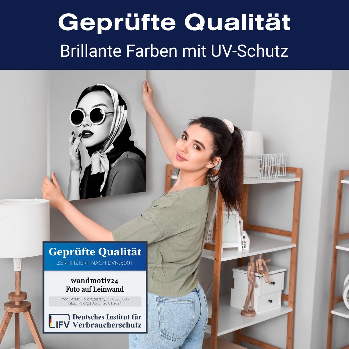 Leinwandbild Models, Schwarz-Weiß M0546 kaufen - Bild 4 Leinwandbild Models, Schwarz-Weiß M0546 kaufen - Bild 4