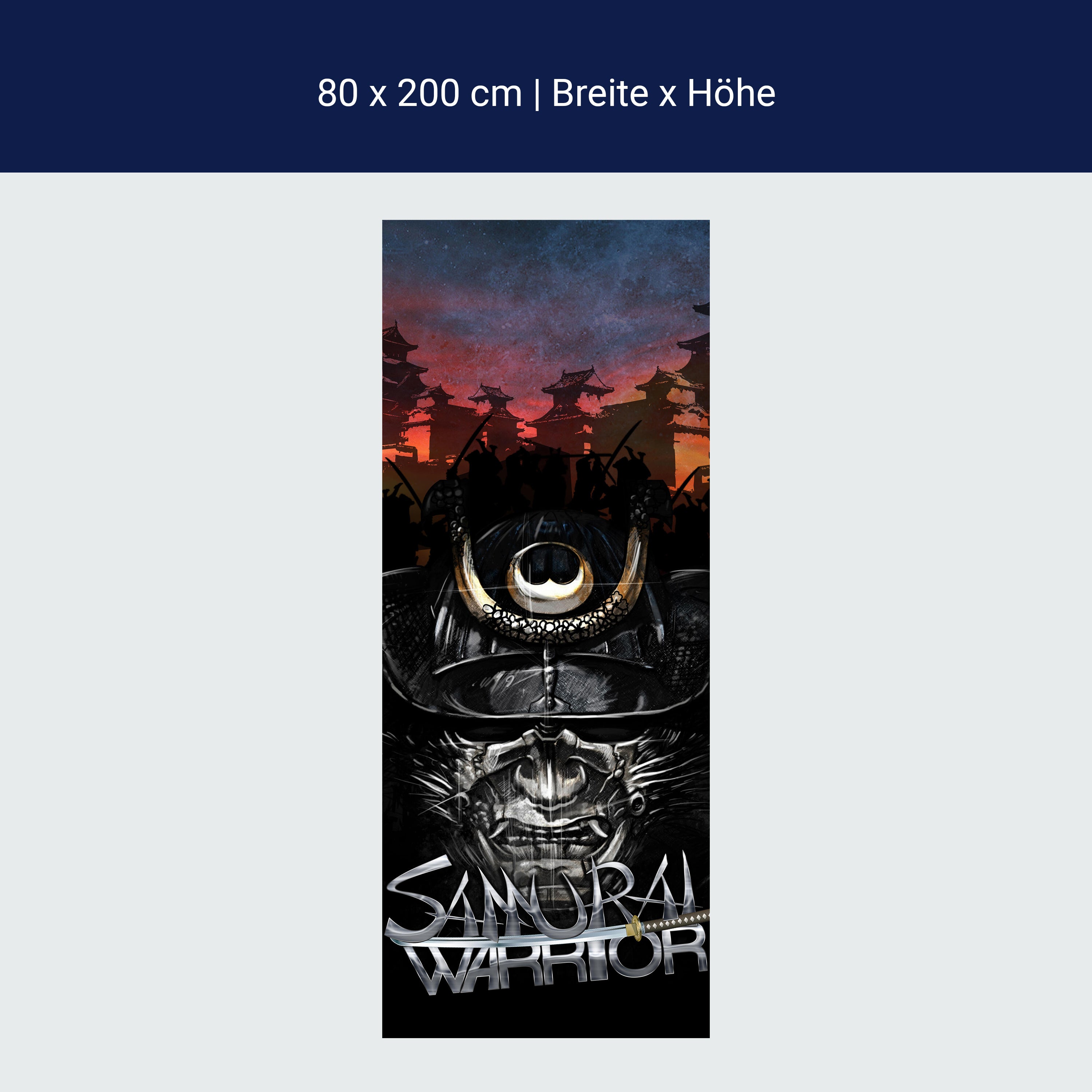 Türtapete Samaurai Warrior M0560 Türtapete Samaurai Warrior M0560