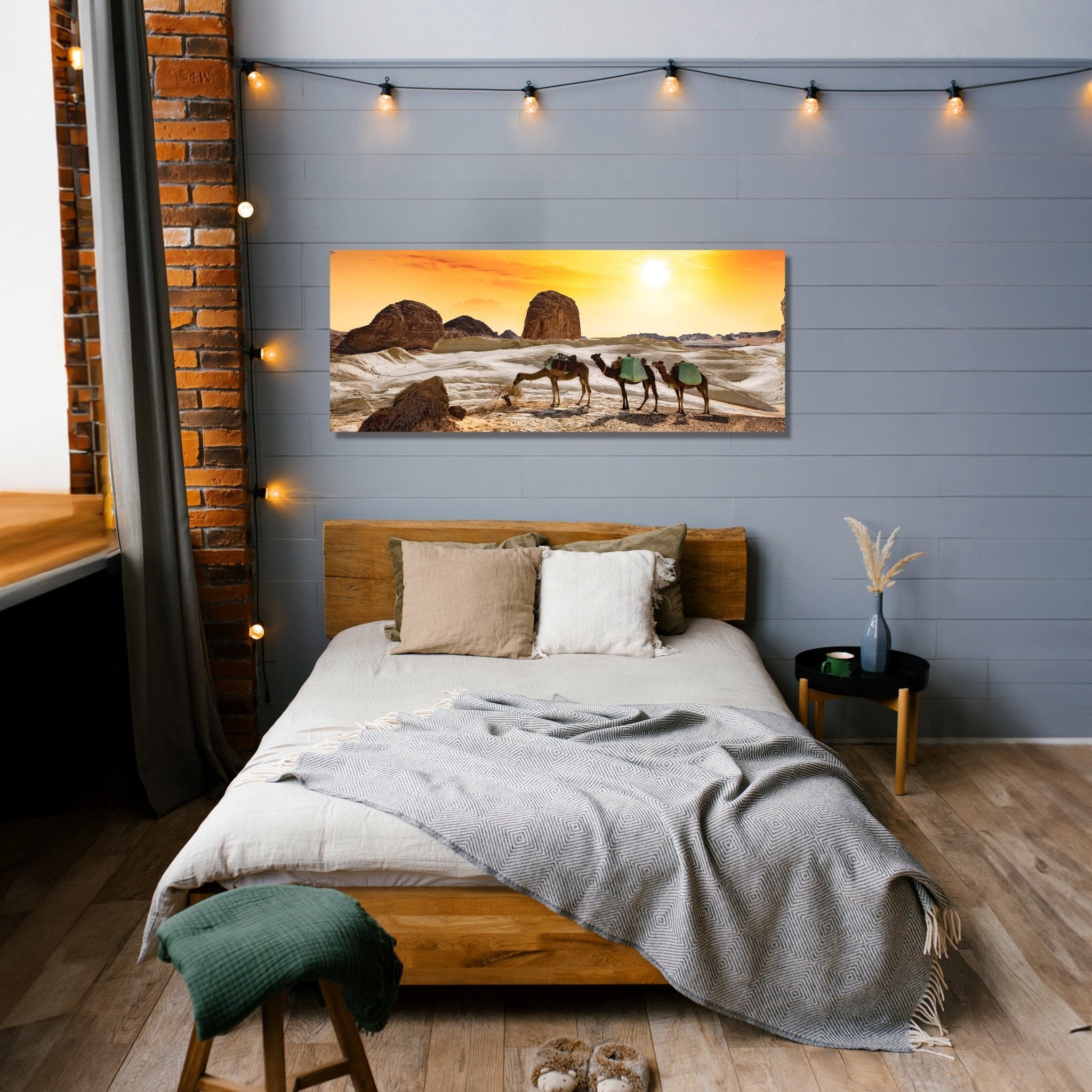 Leinwandbild Kamele in der Wüste M0562 kaufen - Bild 2 Leinwandbild Kamele in der Wüste M0562 kaufen - Bild 2