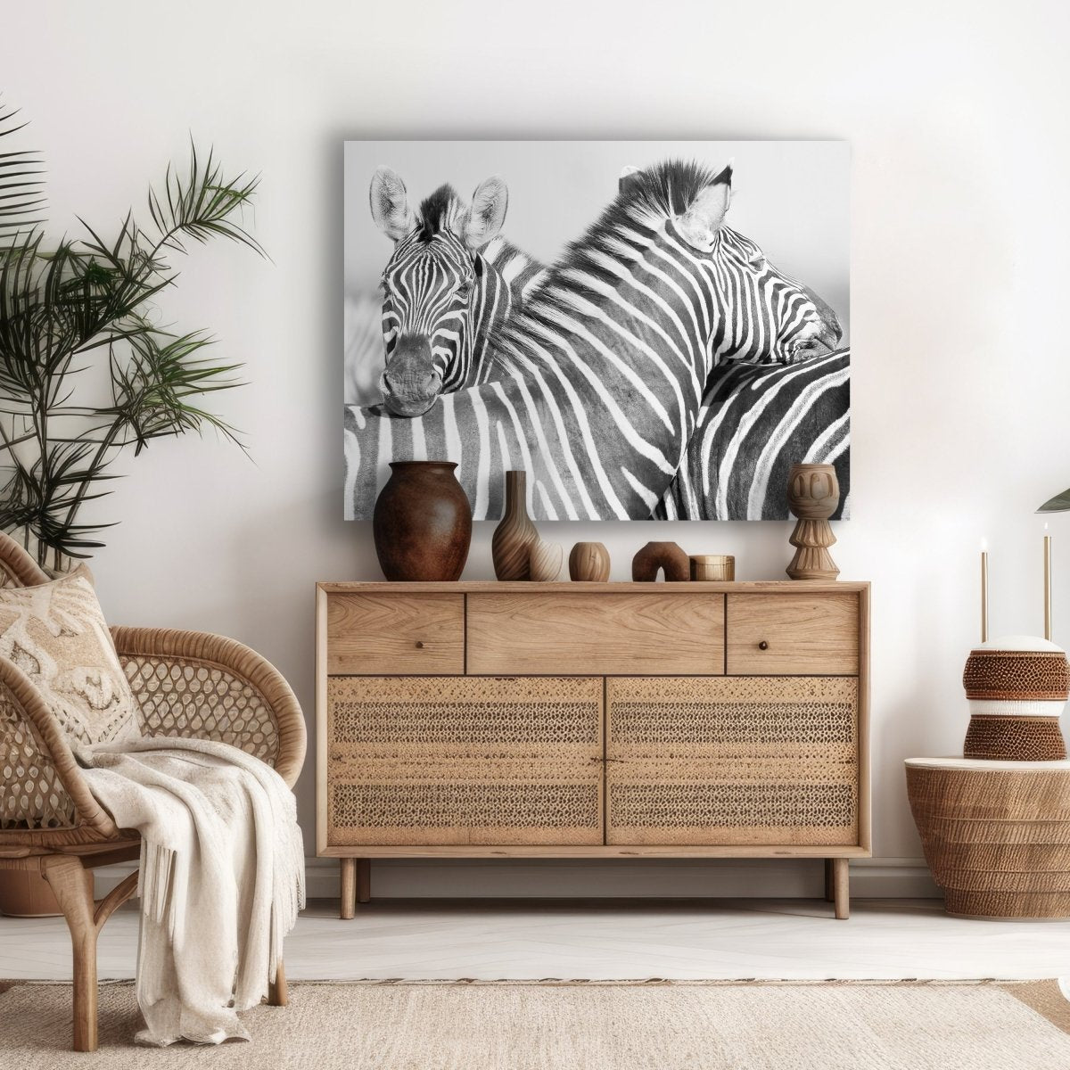 Leinwandbild Schwarz-Weiß, Zebra M0562 kaufen - Bild 2 Leinwandbild Schwarz-Weiß, Zebra M0562 kaufen - Bild 2