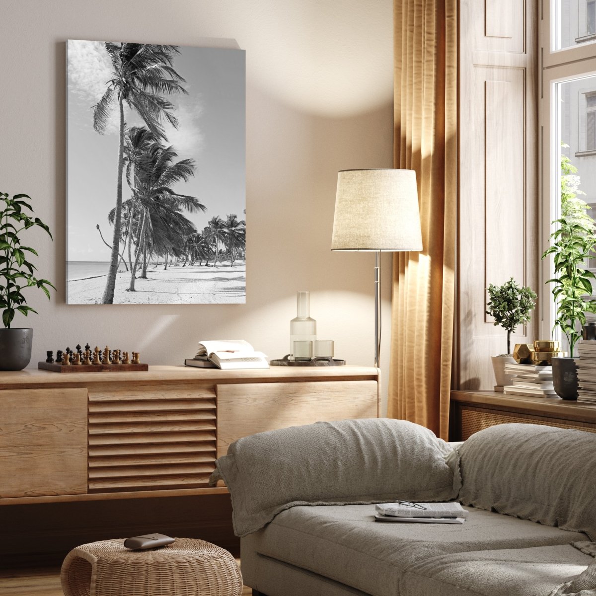 Leinwandbild Schwarz-Weiß, Strand M0567 kaufen - Bild 2 Leinwandbild Schwarz-Weiß, Strand M0567 kaufen - Bild 2