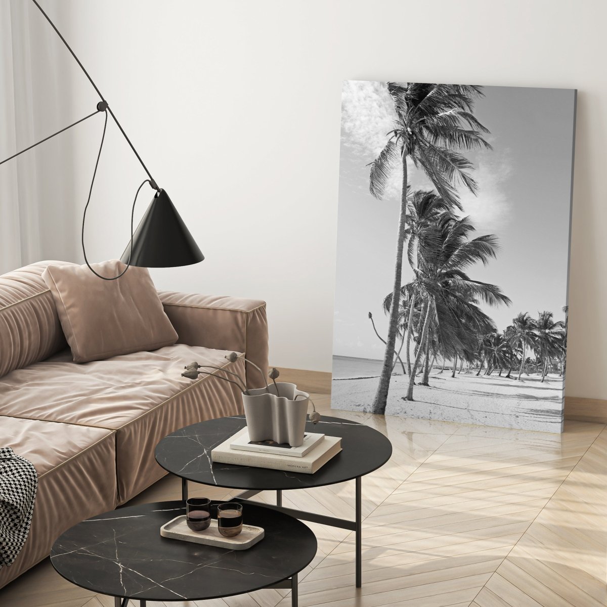 Leinwandbild Schwarz-Weiß, Strand M0567 kaufen - Bild 3 Leinwandbild Schwarz-Weiß, Strand M0567 kaufen - Bild 3