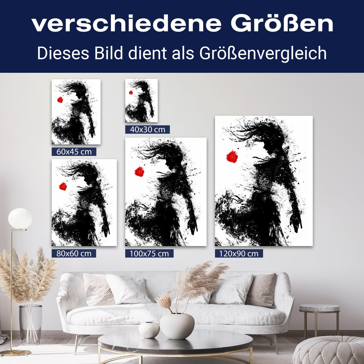 Leinwandbild Kunst, Frau M0568 kaufen - Bild 8 Leinwandbild Kunst, Frau M0568 kaufen - Bild 8