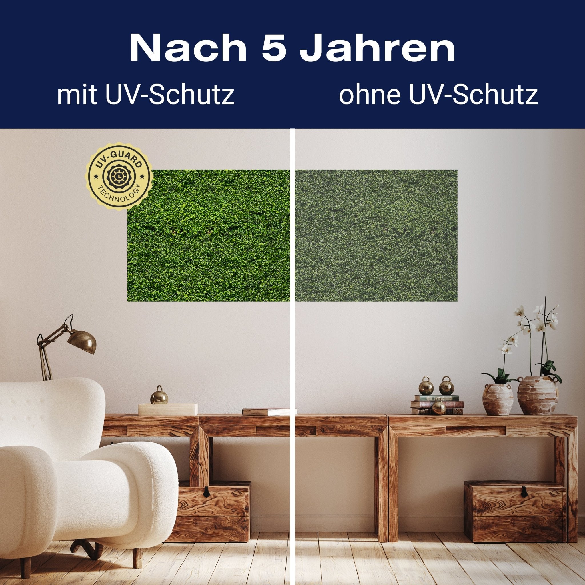 Leinwandbild Grüne Mauer M0572 kaufen - Bild 9 Leinwandbild Grüne Mauer M0572 kaufen - Bild 9