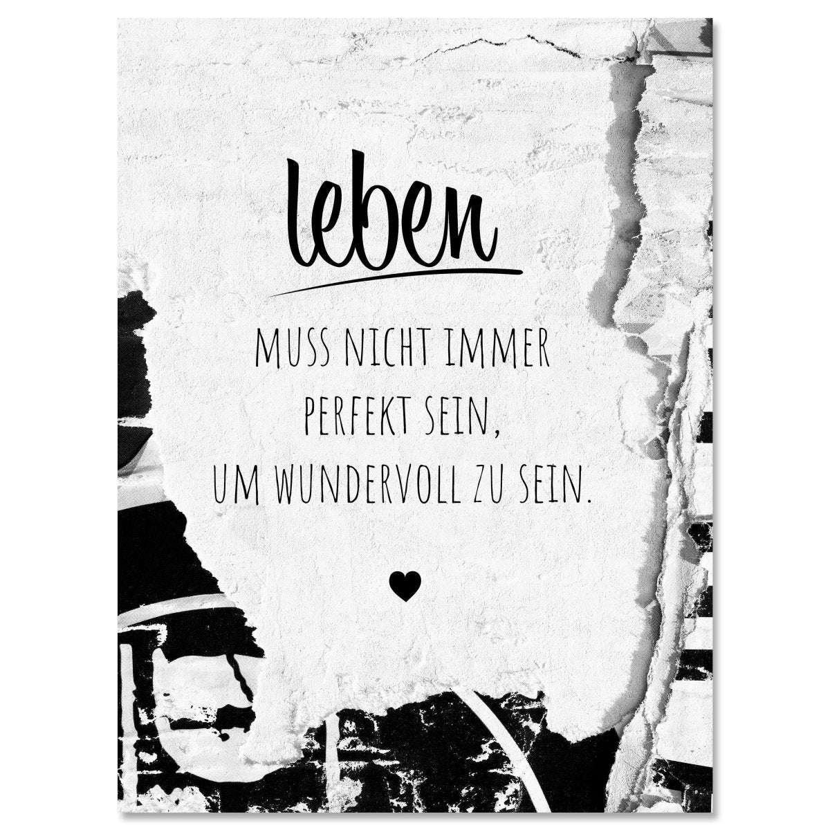 Leinwandbild Spruch, Leben M0573 kaufen - Bild 1