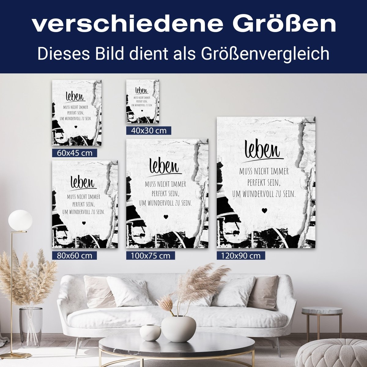 Leinwandbild Spruch, Leben M0573 kaufen - Bild 8 Leinwandbild Spruch, Leben M0573 kaufen - Bild 8