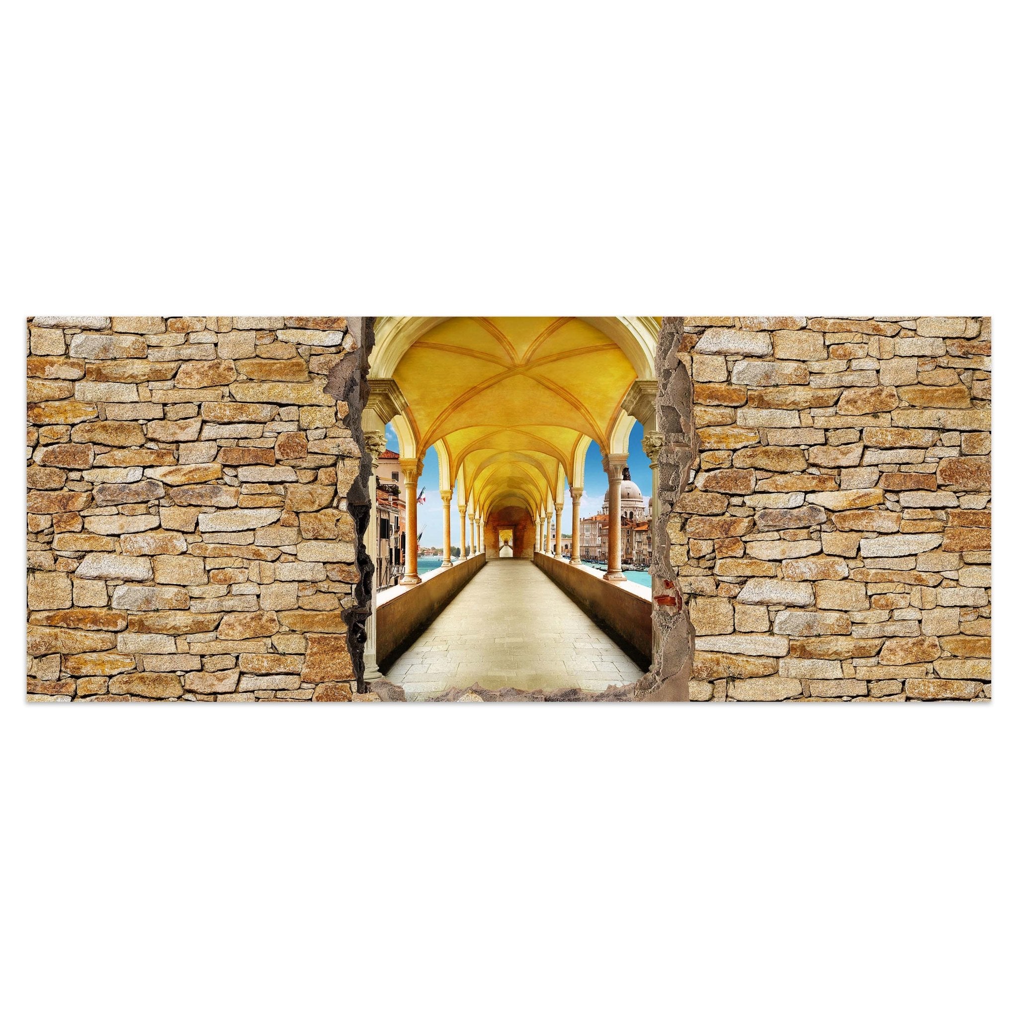 Leinwandbild Mauerloch mit Tunnel M0574 kaufen - Bild 1