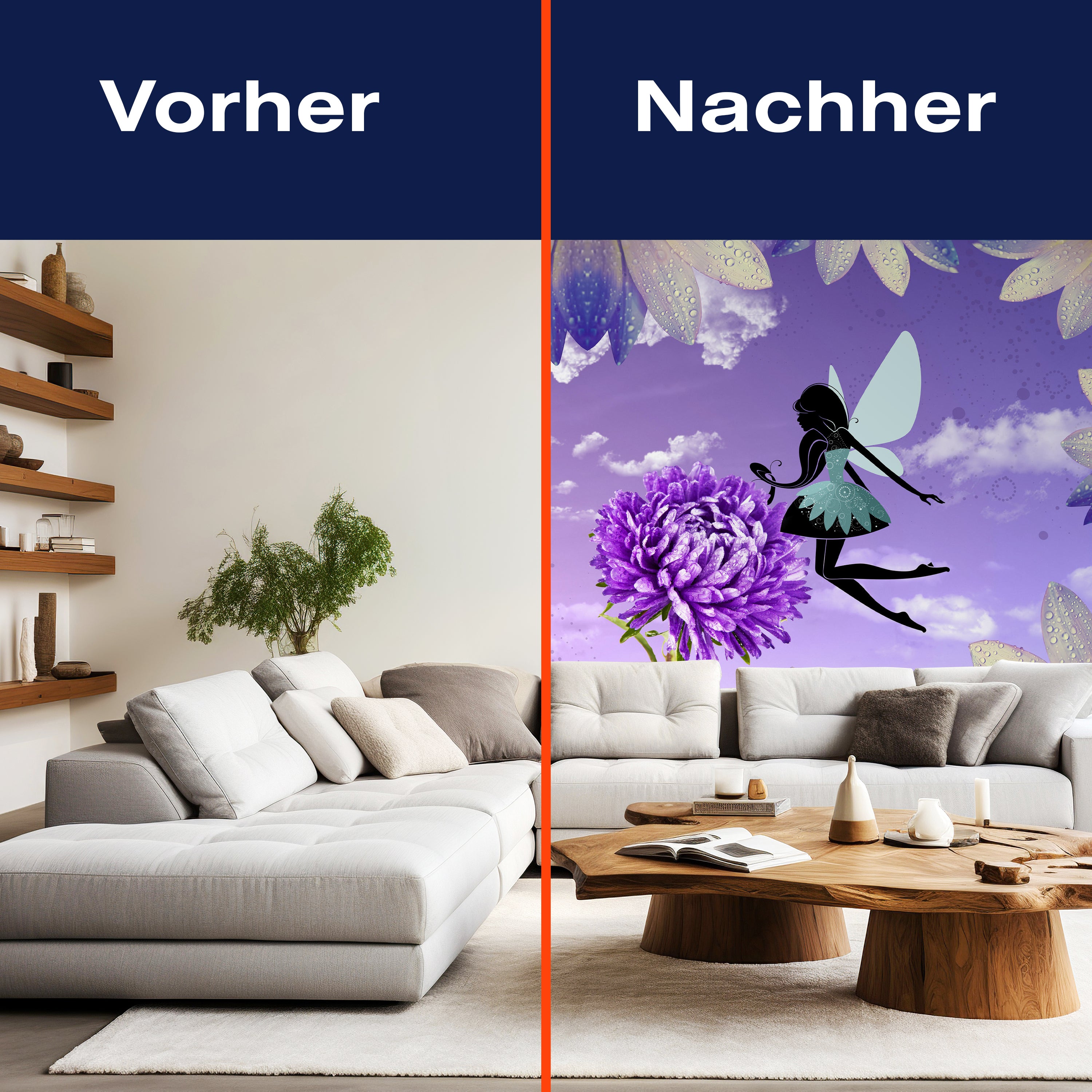 Fototapete Kinderzimmer Blumenfee M0576 - Bild 9 Fototapete Kinderzimmer Blumenfee M0576 - Bild 9