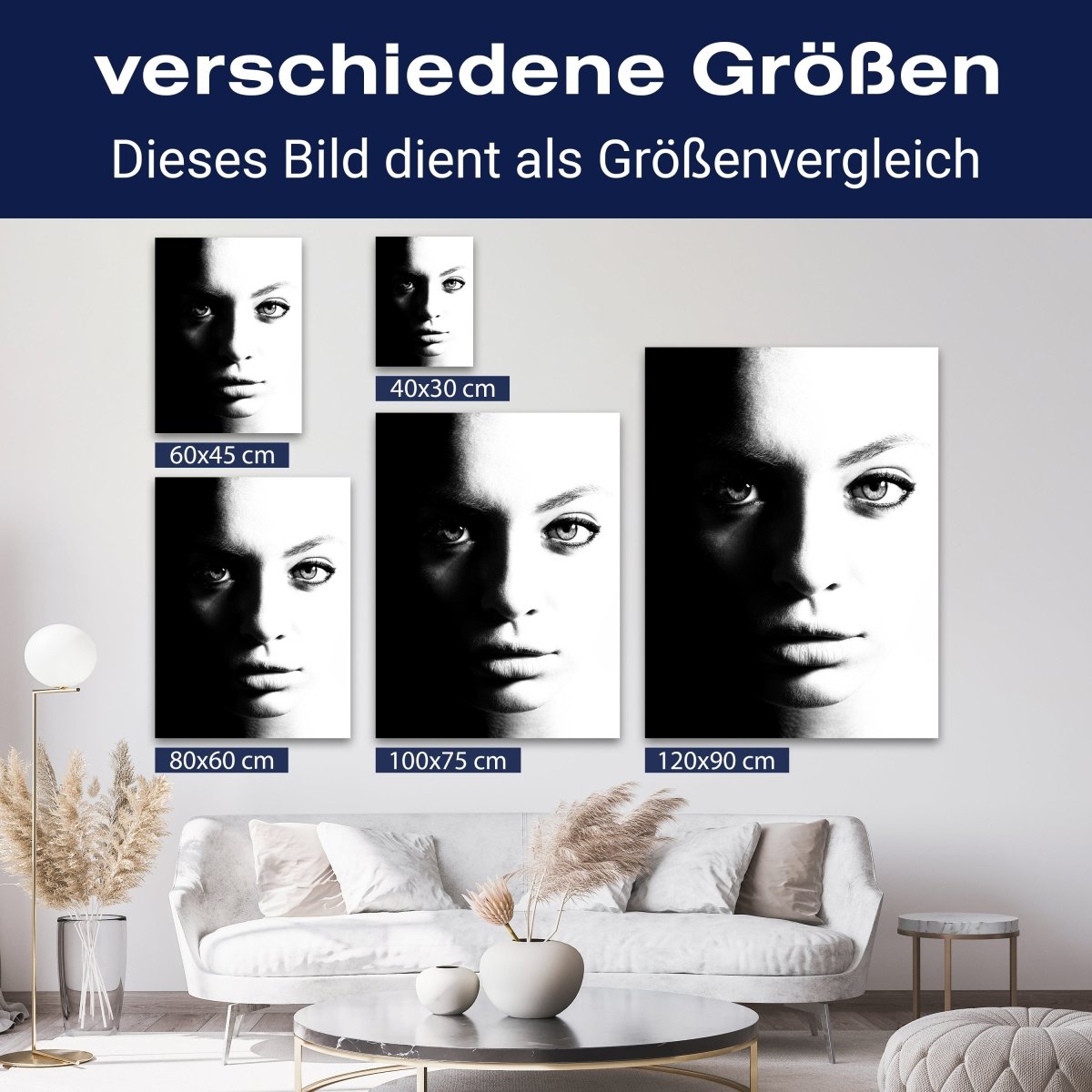 Leinwandbild Models, Schwarz-Weiß M0583 kaufen - Bild 8 Leinwandbild Models, Schwarz-Weiß M0583 kaufen - Bild 8
