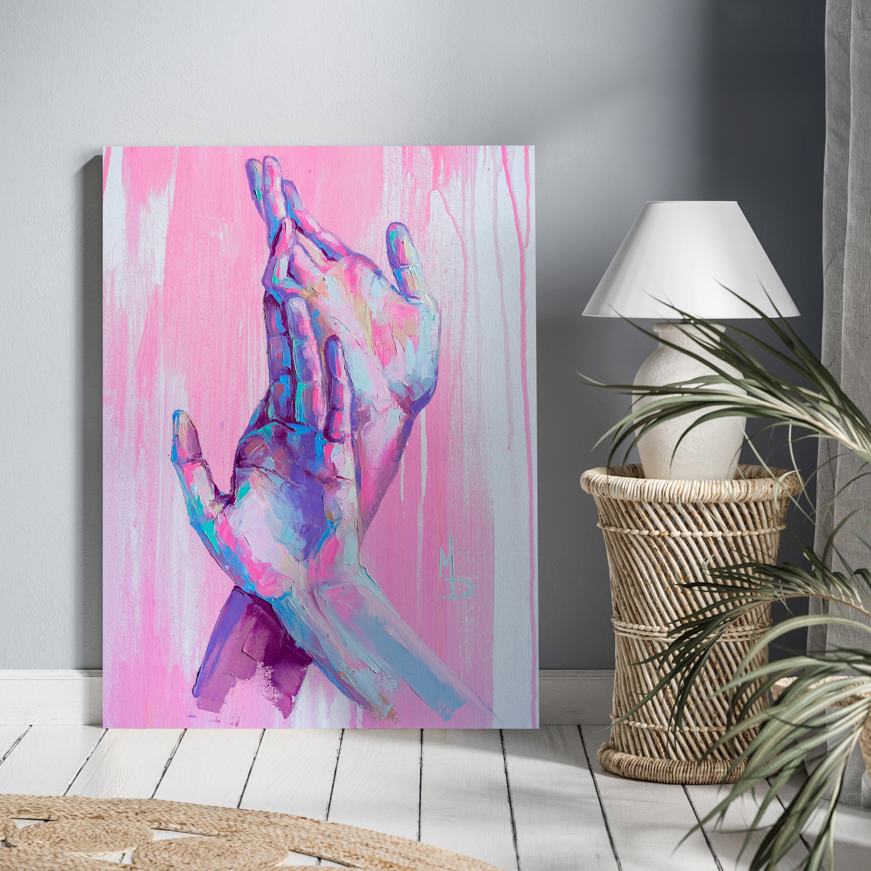 Leinwandbild Malerei, Hände, Hochformat M0595 kaufen - Bild 2 Leinwandbild Malerei, Hände, Hochformat M0595 kaufen - Bild 2