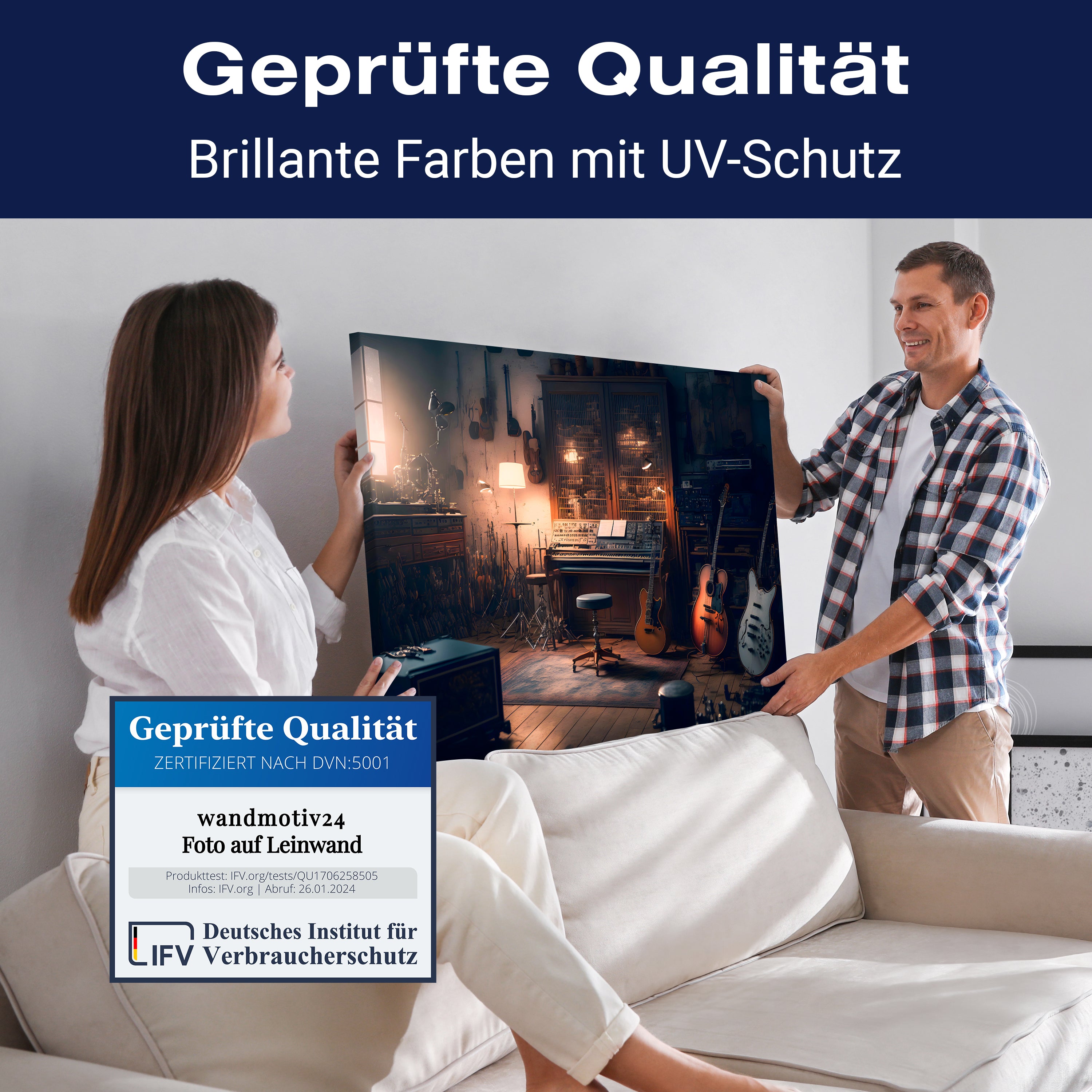 Leinwandbild Musikraum, Gitarre, Querformat M0597 kaufen - Bild 4 Leinwandbild Musikraum, Gitarre, Querformat M0597 kaufen - Bild 4