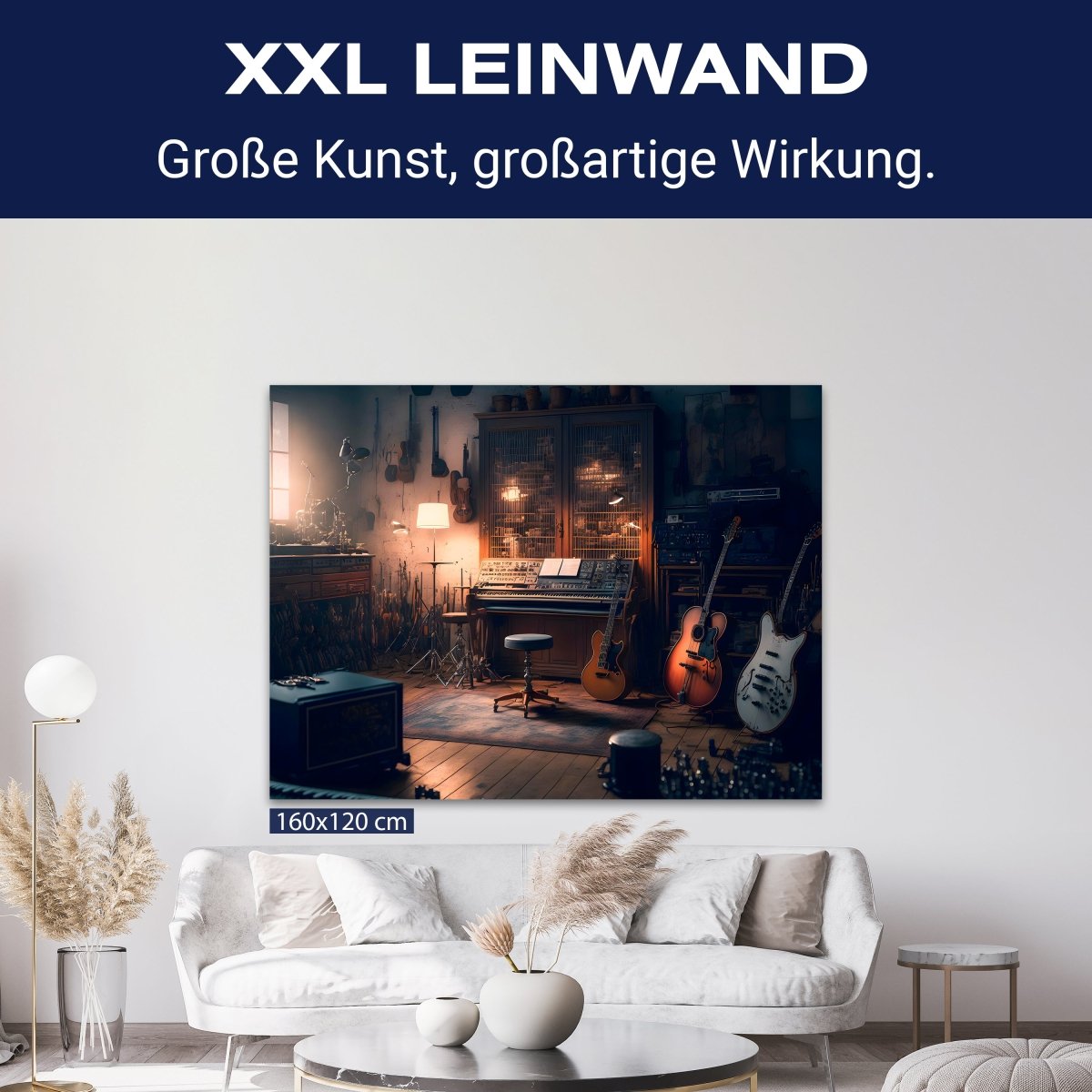 Leinwandbild Musikraum, Gitarre, Querformat M0597 kaufen - Bild 9