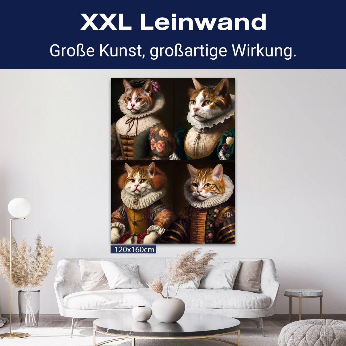 Leinwandbild Katzen, Vintage, Hochformat M0598 kaufen - Bild 9