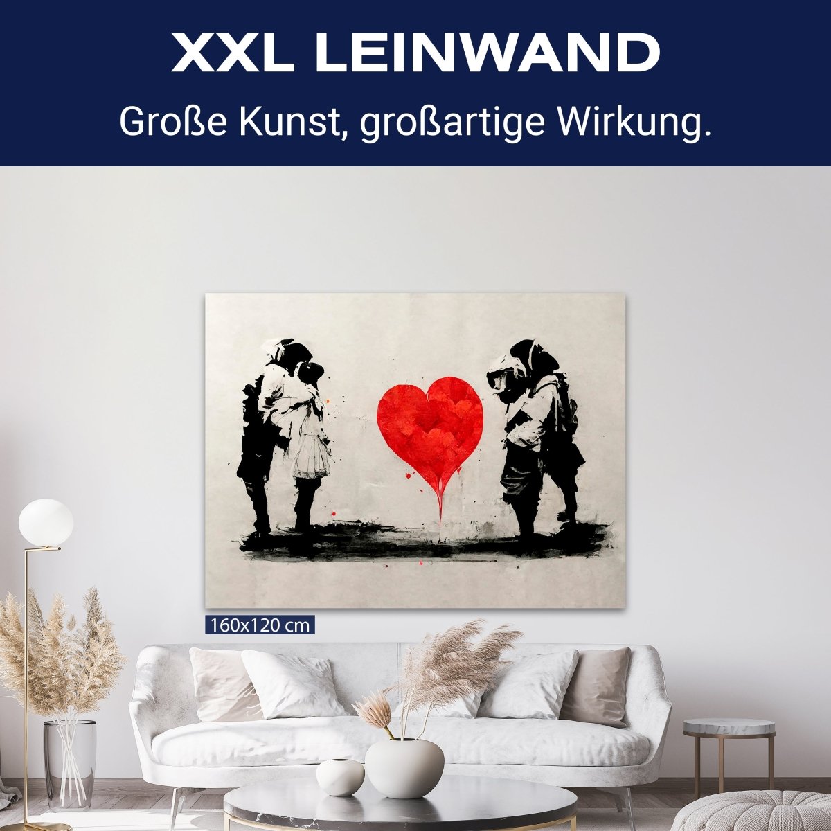 Leinwandbild Kunst, Herz, Querformat M0605 kaufen - Bild 9 Leinwandbild Kunst, Herz, Querformat M0605 kaufen - Bild 9