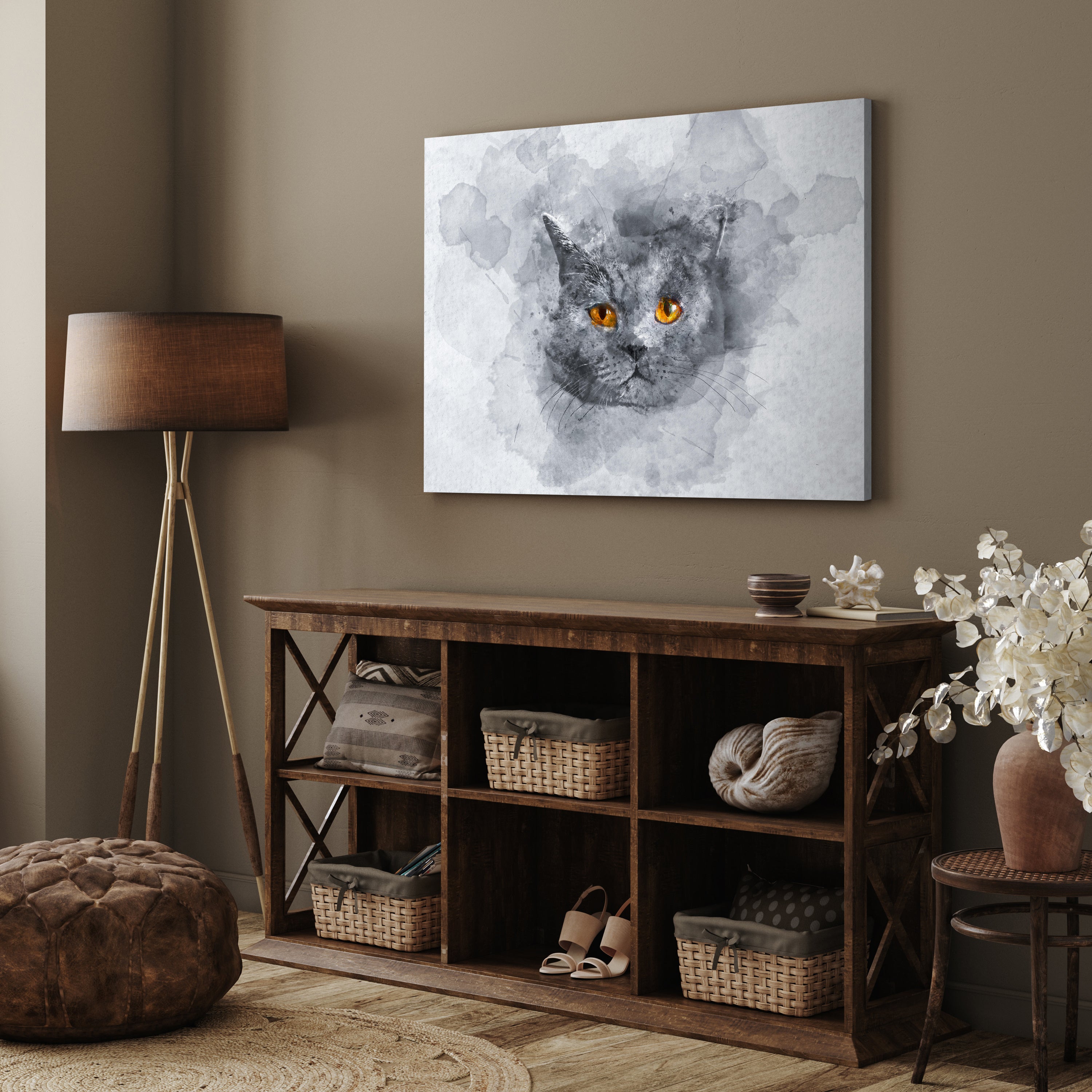 Leinwandbild Malerei, Katze, Querformat M0614 kaufen - Bild 3 Leinwandbild Malerei, Katze, Querformat M0614 kaufen - Bild 3