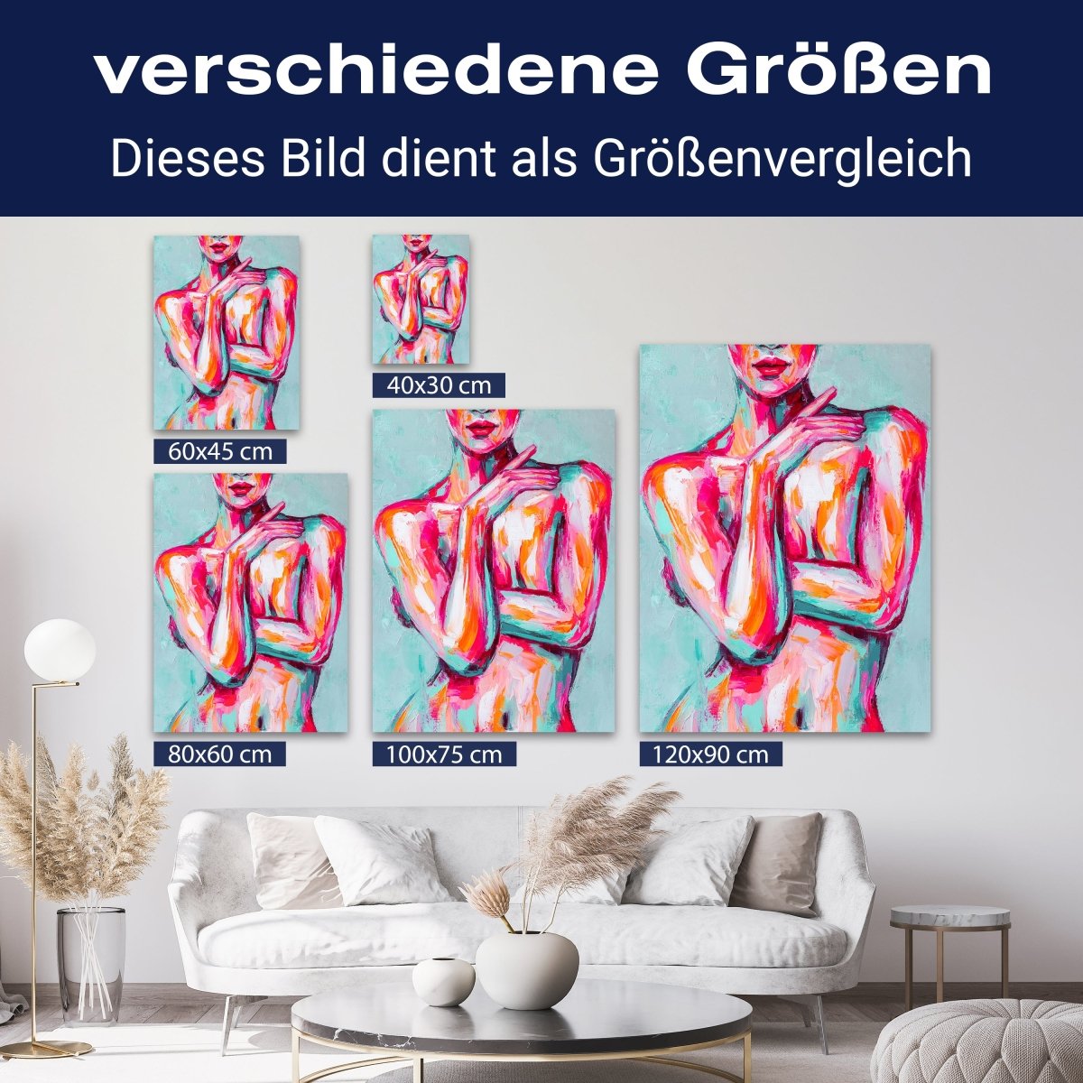 Leinwandbild Malerei, Frau, Hochformat M0617 kaufen - Bild 8 Leinwandbild Malerei, Frau, Hochformat M0617 kaufen - Bild 8