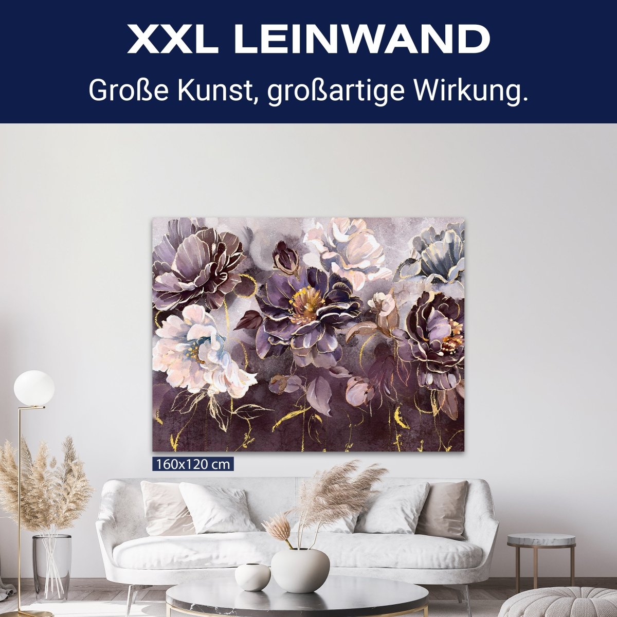 Leinwandbild Malerei, Blumen, Blüten, Querformat M0620 kaufen - Bild 9