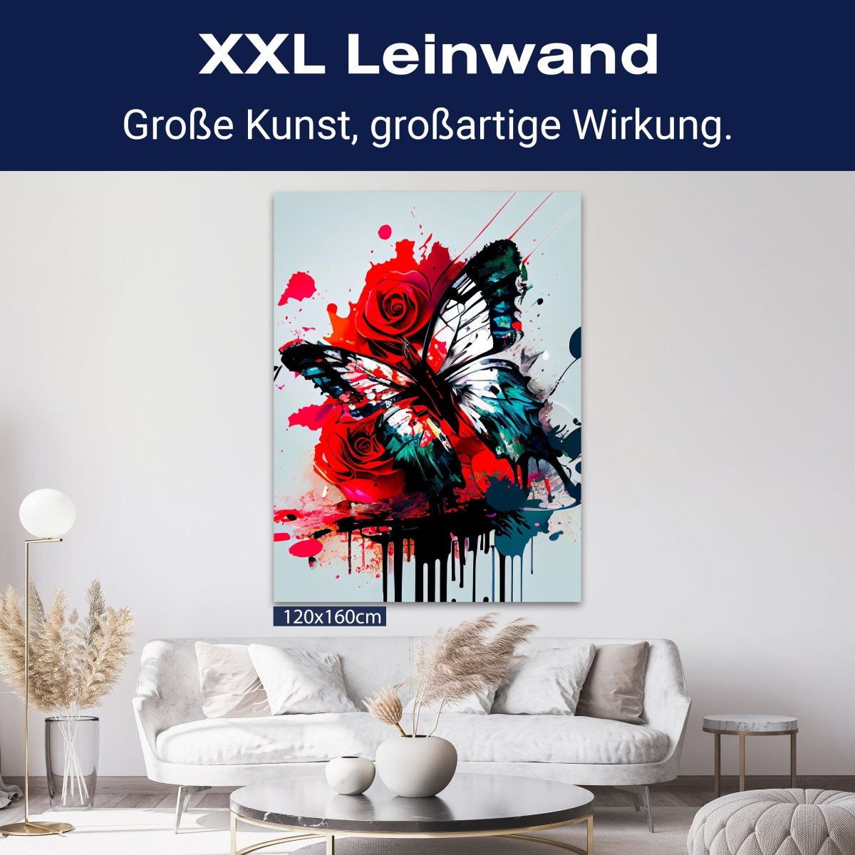 Leinwandbild Digital Art, Schmetterling, Hochformat M0623 kaufen - Bild 9 Leinwandbild Digital Art, Schmetterling, Hochformat M0623 kaufen - Bild 9