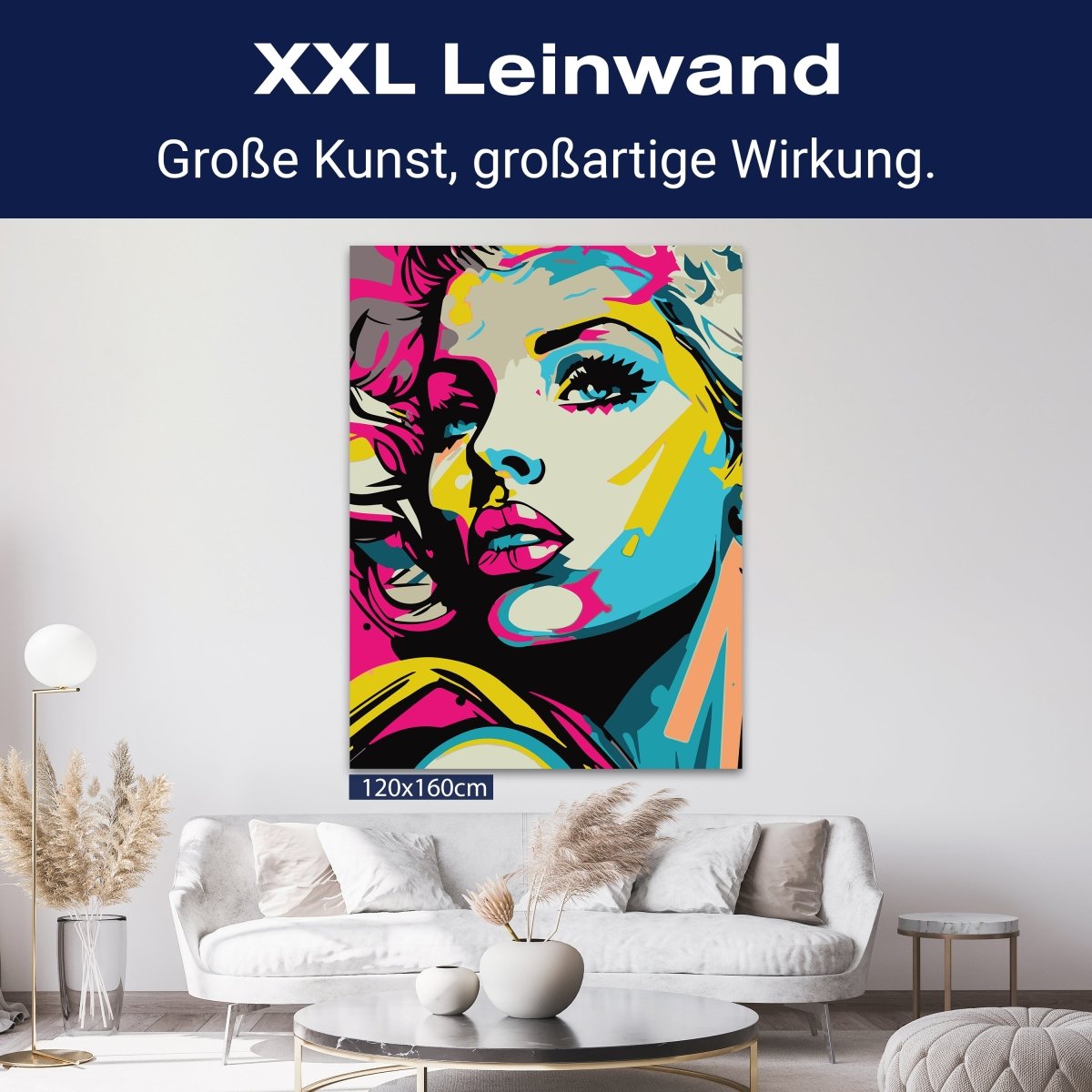 Leinwandbild Pop Art, Frau, Hochformat M0625 kaufen - Bild 9