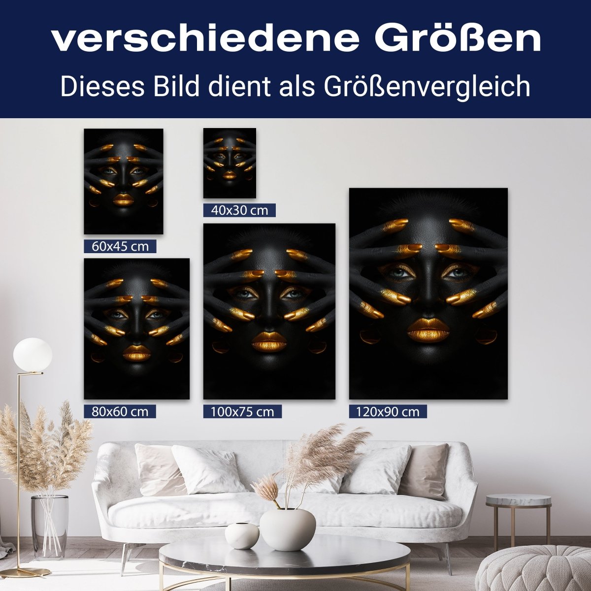 Leinwandbild Gold Collection, Frau, Hochformat M0643 kaufen - Bild 8