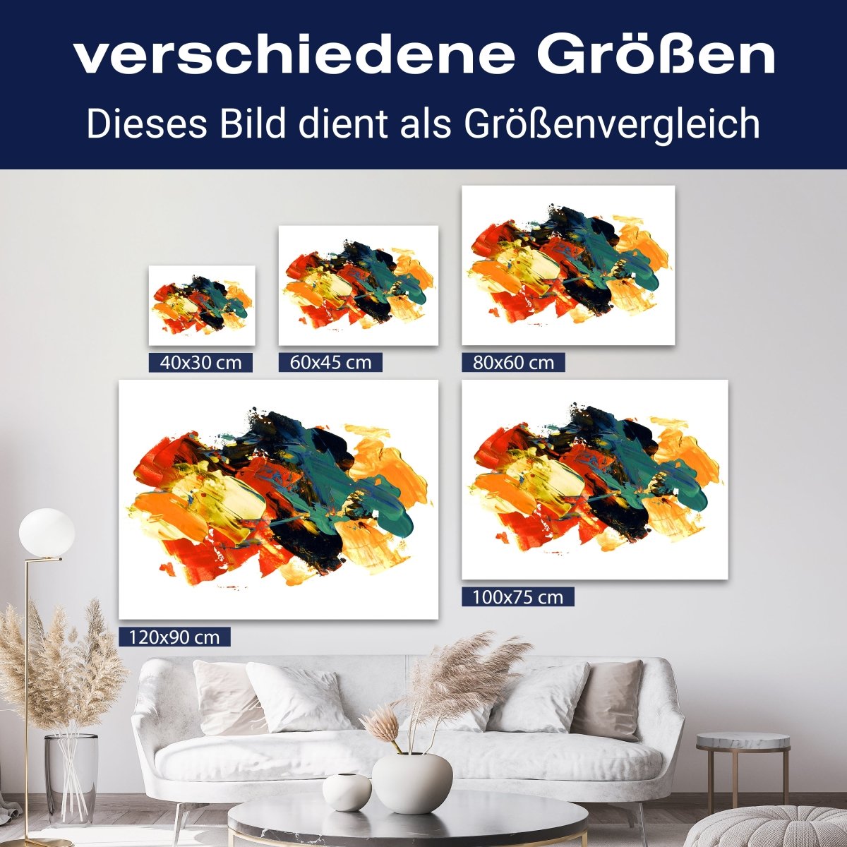 Leinwandbild Malerei, Abstrakt, Querformat M0678 kaufen - Bild 8 Leinwandbild Malerei, Abstrakt, Querformat M0678 kaufen - Bild 8