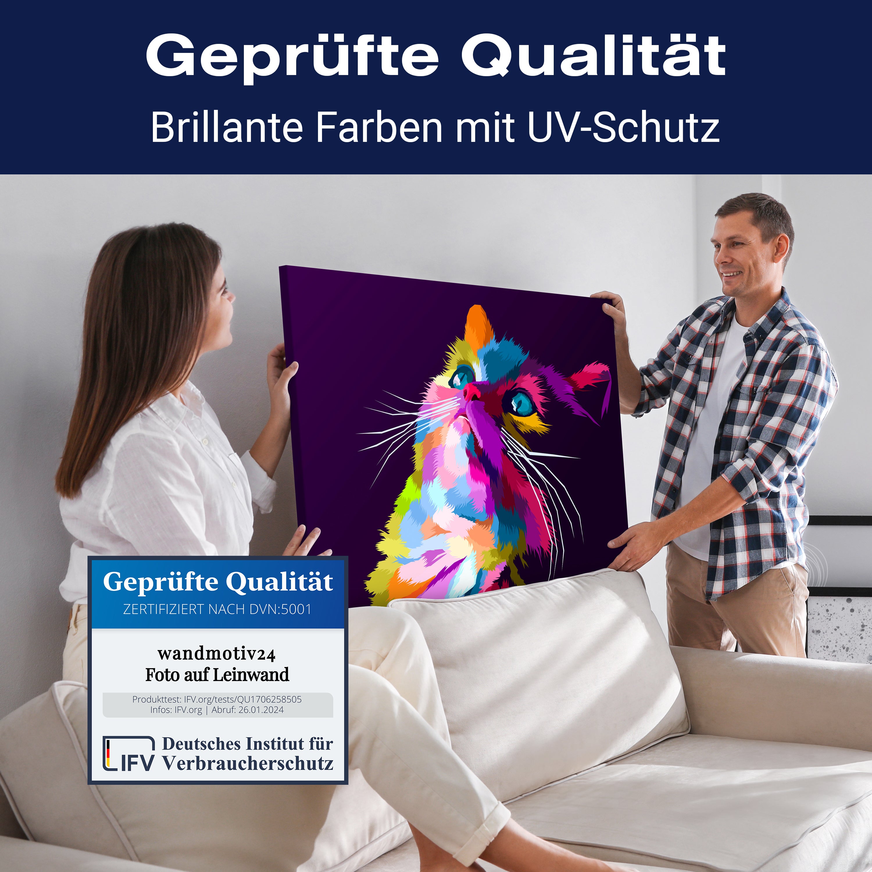 Leinwandbild Digital Art, Katze, Querformat M0680 kaufen - Bild 4 Leinwandbild Digital Art, Katze, Querformat M0680 kaufen - Bild 4