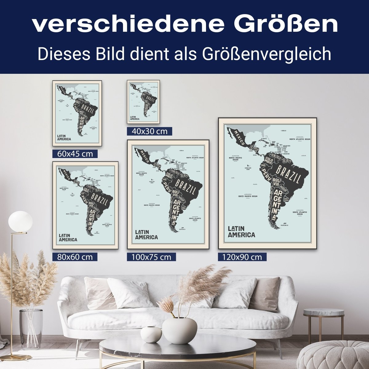 Leinwandbild Weltkarte, Südamerika, Hochformat M0682 kaufen - Bild 8 Leinwandbild Weltkarte, Südamerika, Hochformat M0682 kaufen - Bild 8