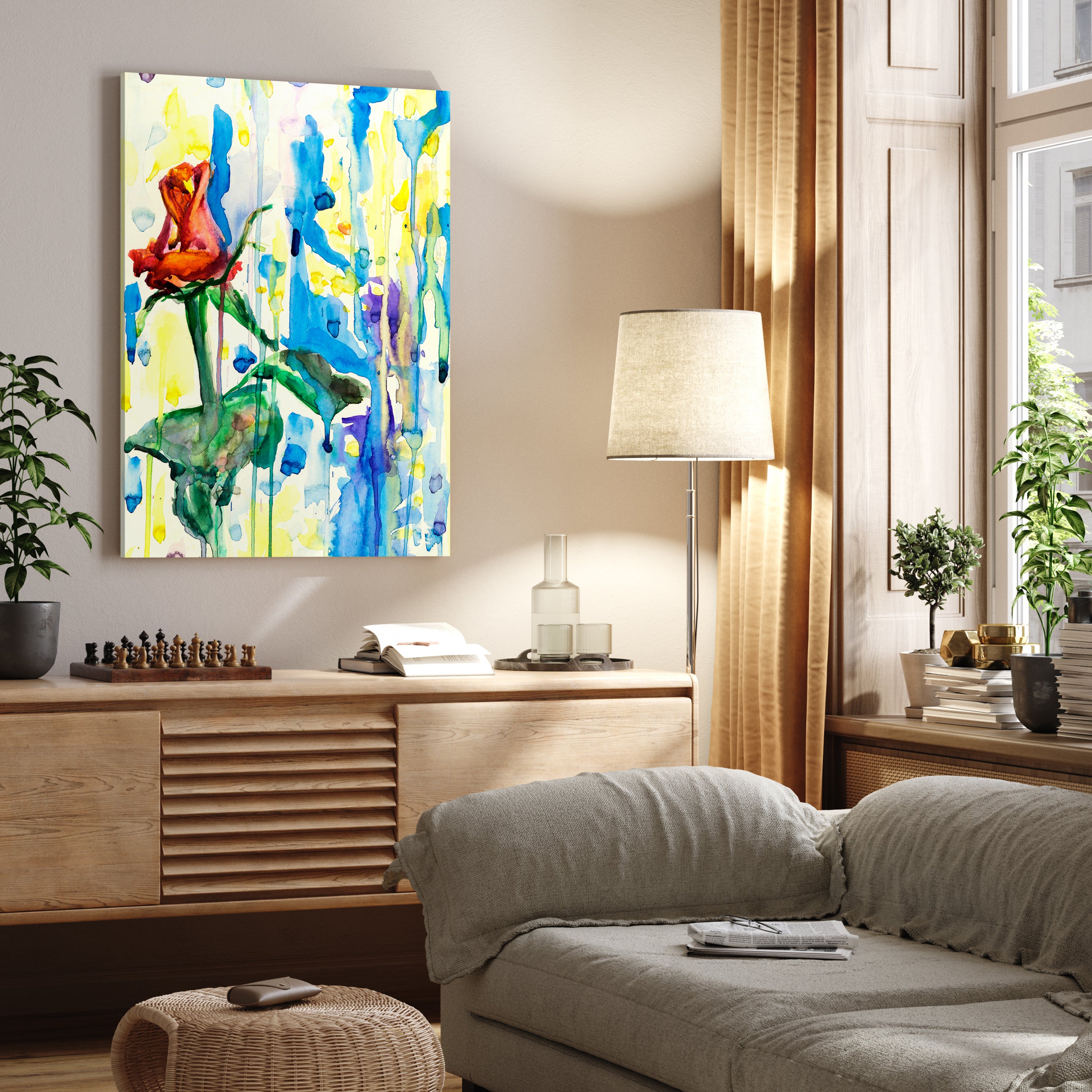 Leinwandbild Malerei, Blumen, Hochformat M0685 kaufen - Bild 2 Leinwandbild Malerei, Blumen, Hochformat M0685 kaufen - Bild 2