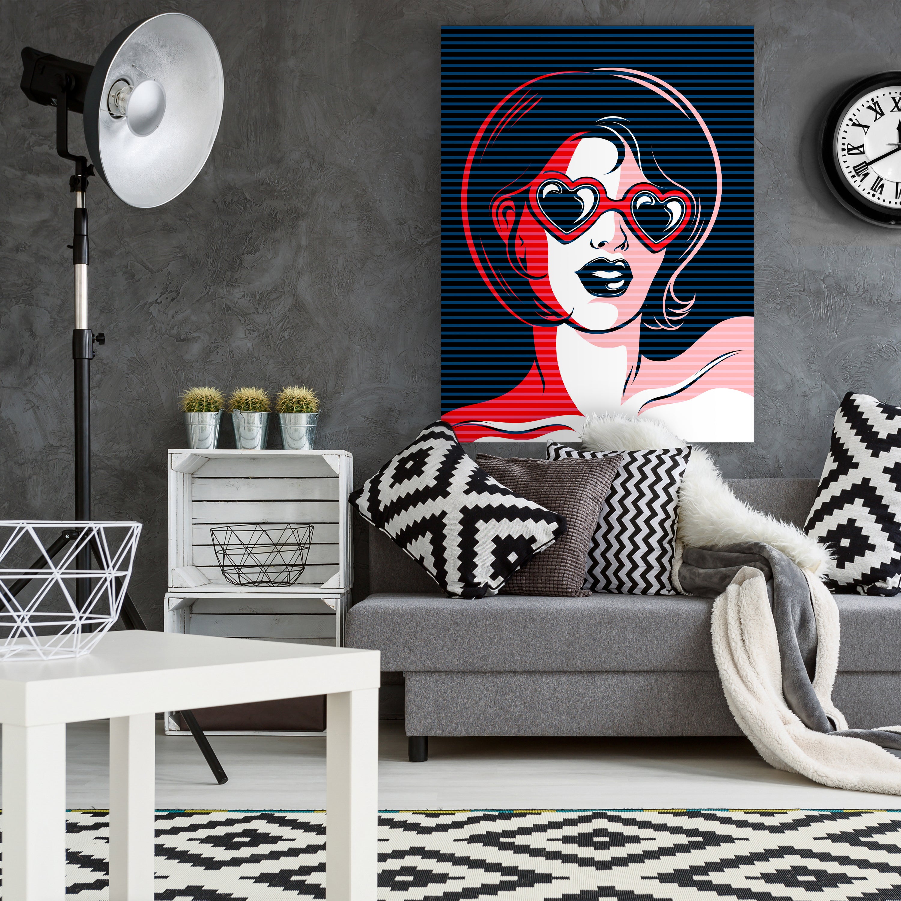 Leinwandbild Pop Art, Frau, Hochformat M0689 kaufen - Bild 2 Leinwandbild Pop Art, Frau, Hochformat M0689 kaufen - Bild 2