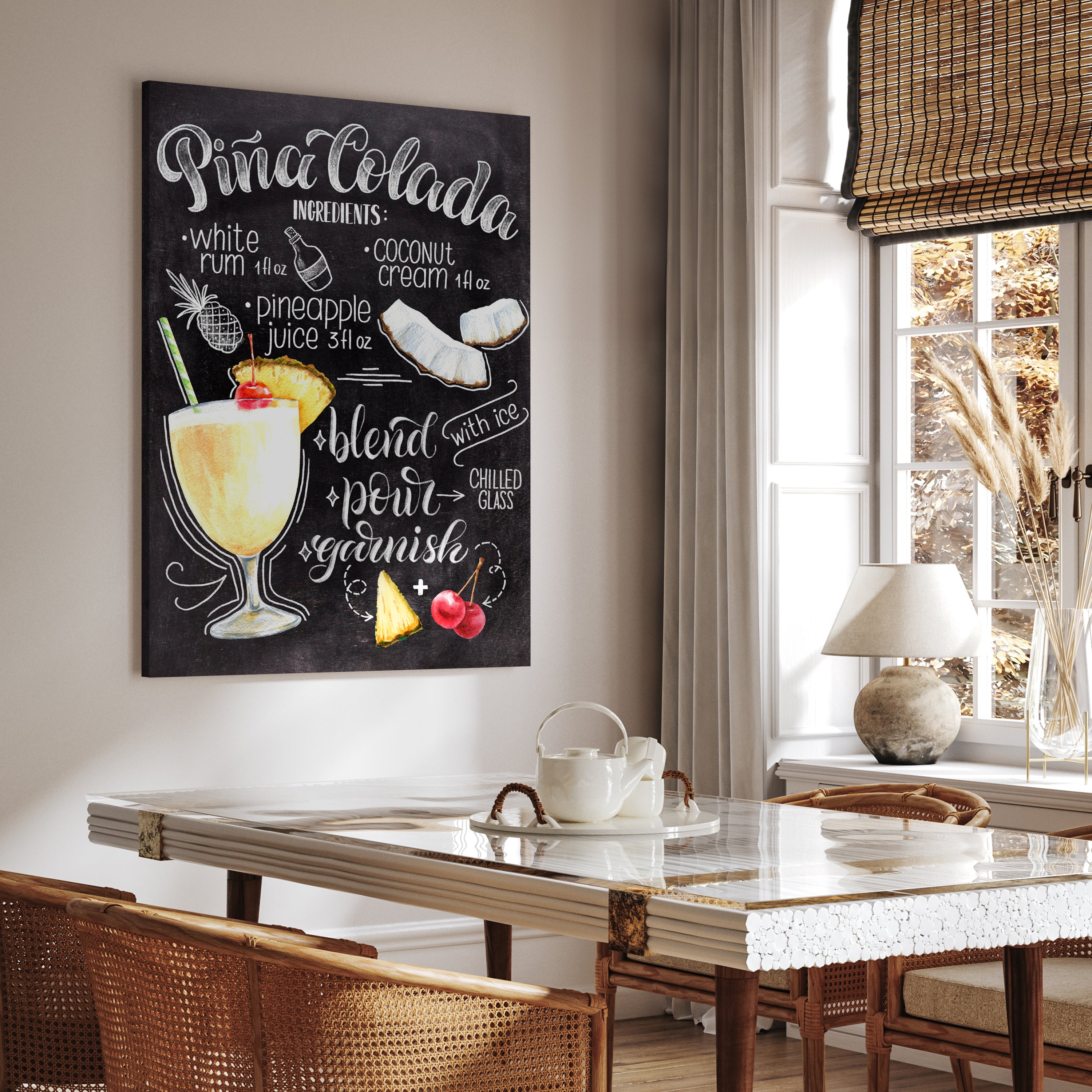 Leinwandbild Essen & Trinken, Pina Colada, Hochformat M0691 kaufen - Bild 3