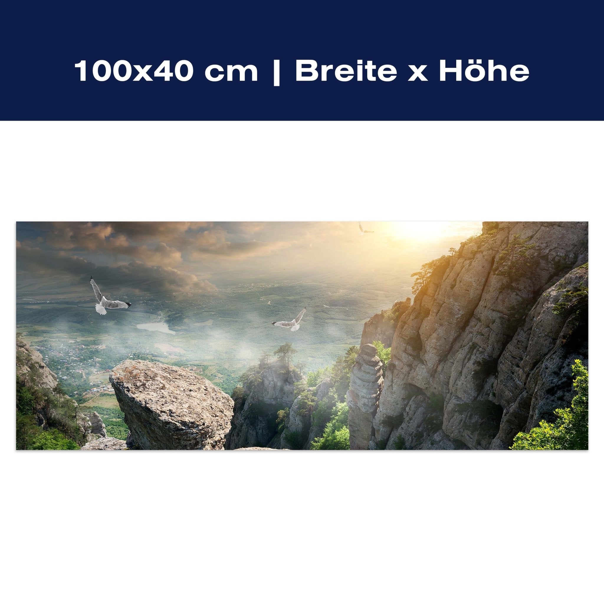 Leinwandbild Blick auf die Berge M0692 Leinwandbild Blick auf die Berge M0692
