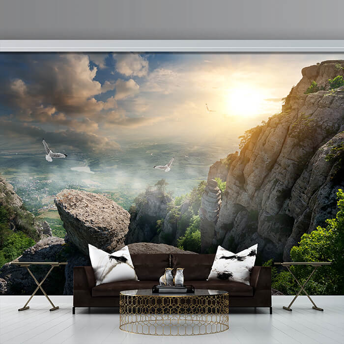 Fototapete Blick auf die Berge M0692 - Bild 1 Fototapete Blick auf die Berge M0692 - Bild 1