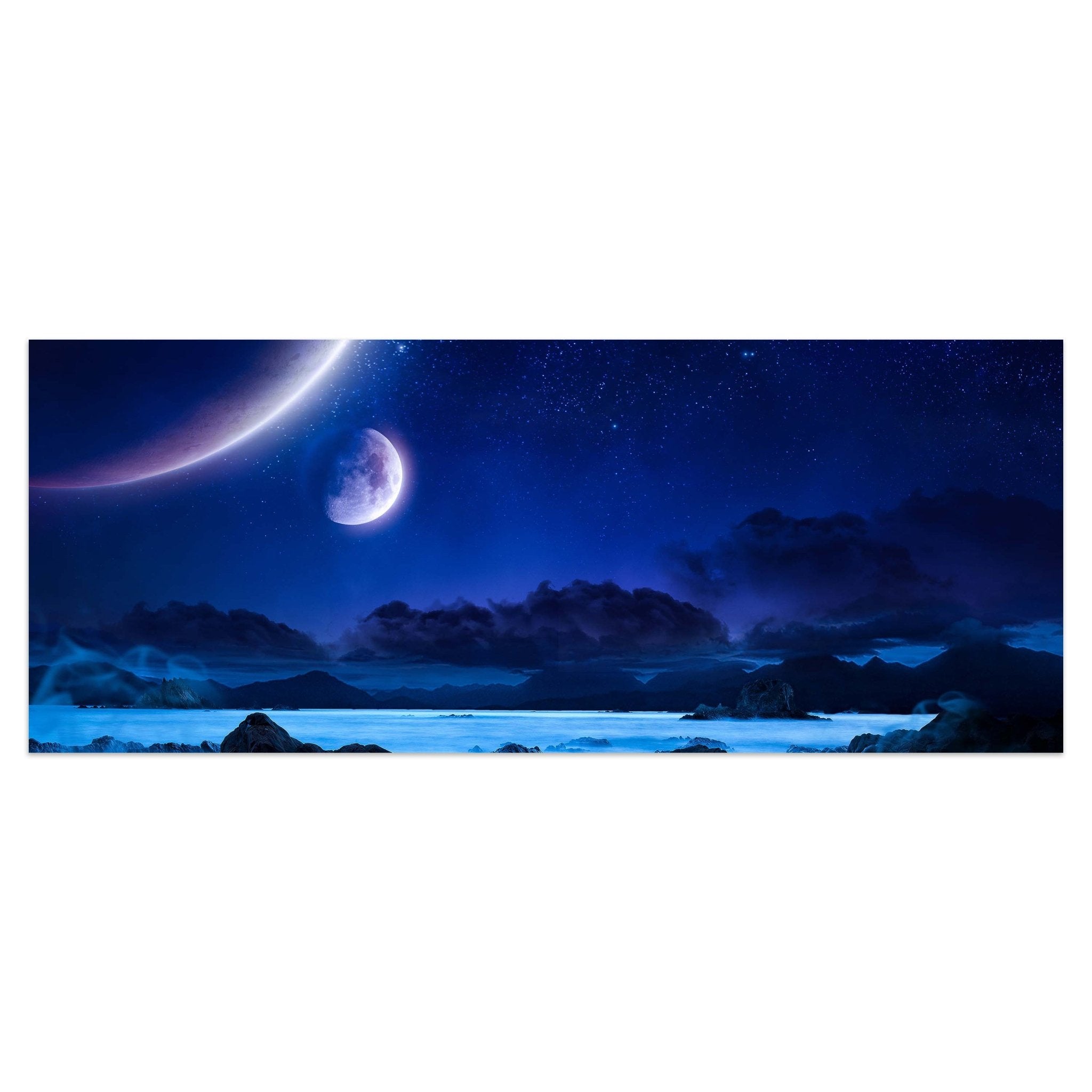 Leinwandbild Landschaft der Küste in der Nacht M0696 kaufen - Bild 1