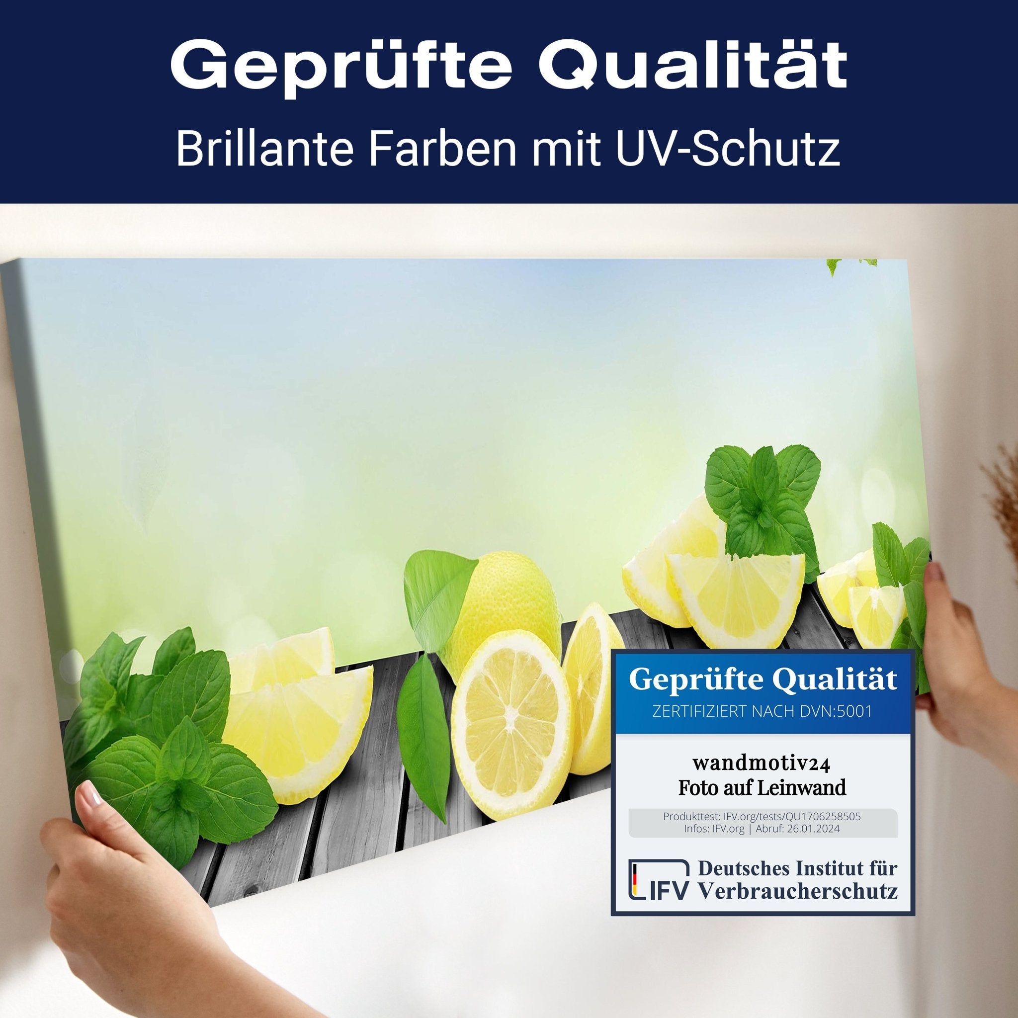 Leinwandbild Zitronen Grünen Hintergrund M0701 kaufen - Bild 4 Leinwandbild Zitronen Grünen Hintergrund M0701 kaufen - Bild 4