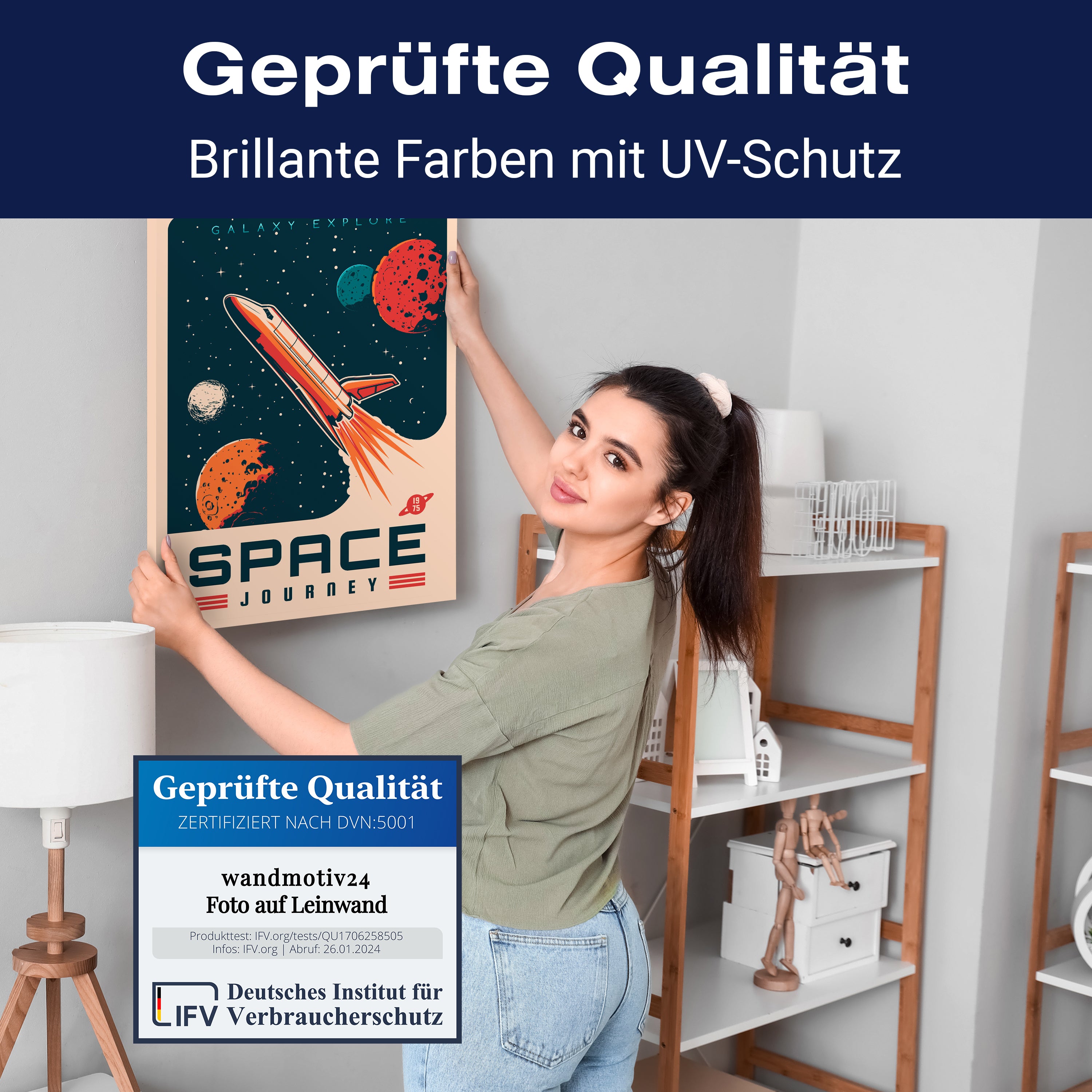 Leinwandbild Digital Art, Rakete, Weltall, Hochformat M0703 kaufen - Bild 4 Leinwandbild Digital Art, Rakete, Weltall, Hochformat M0703 kaufen - Bild 4