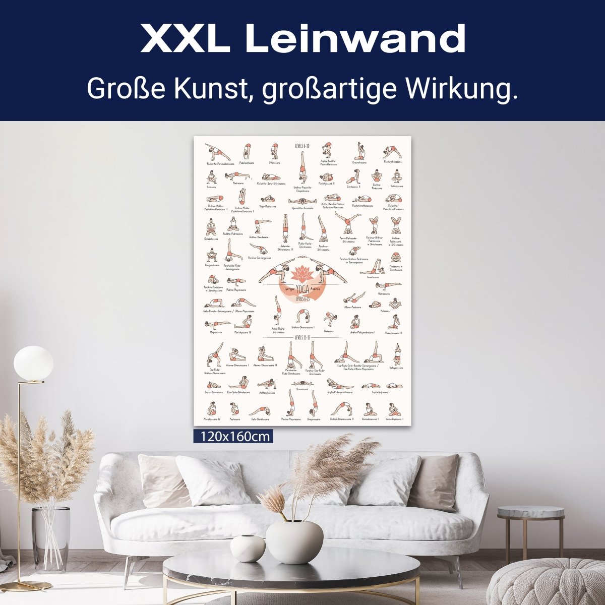 Leinwandbild Sport, Yoga Positionen, Hochformat M0704 kaufen - Bild 9