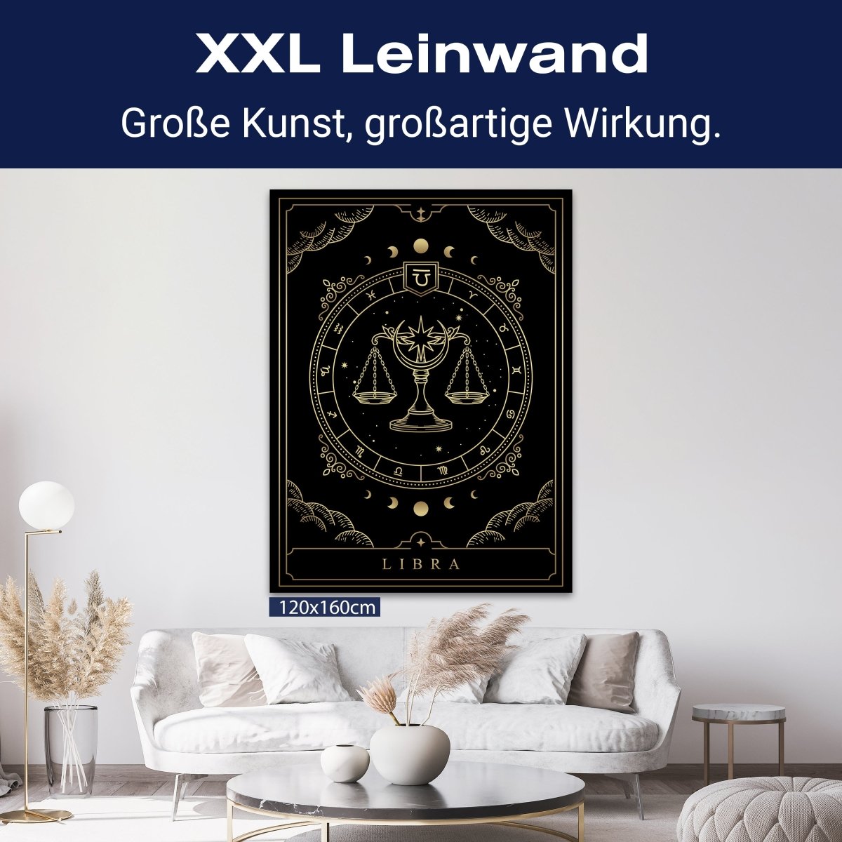 Leinwandbild Sternzeichen, Waage, Hochformat M0707 kaufen - Bild 9 Leinwandbild Sternzeichen, Waage, Hochformat M0707 kaufen - Bild 9