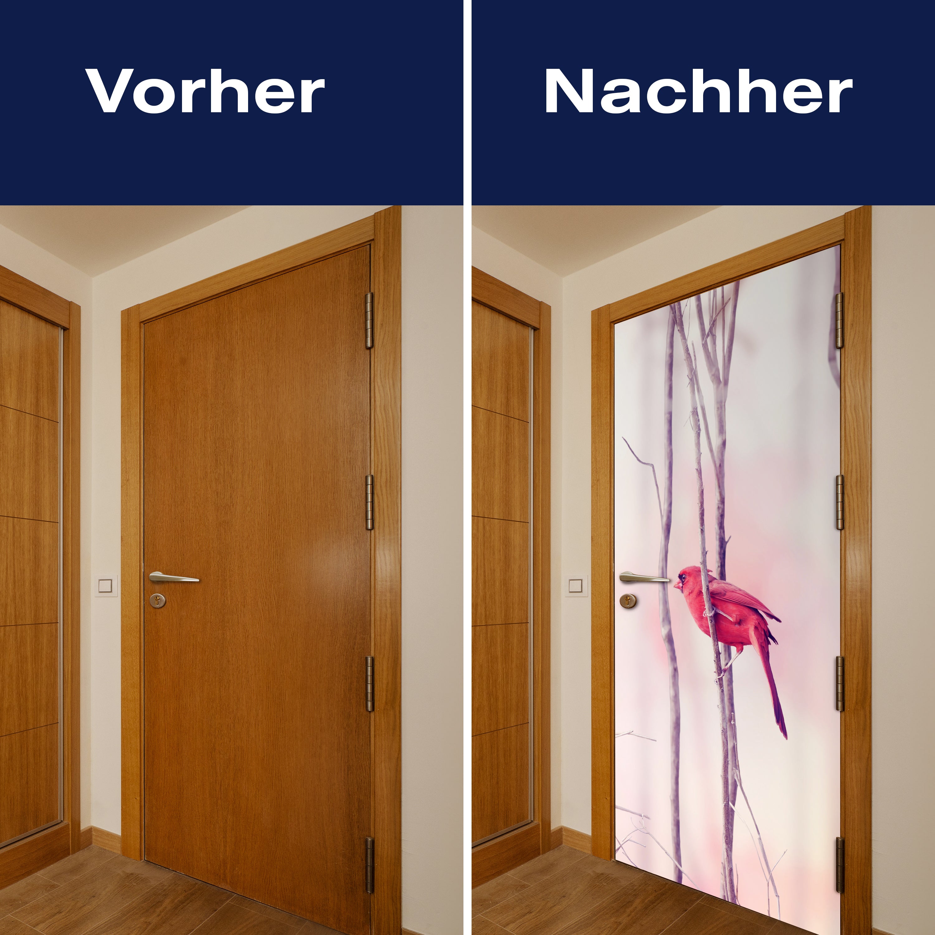 Türtapete Kardinalvögel M0718 - Bild 10 Türtapete Kardinalvögel M0718 - Bild 10