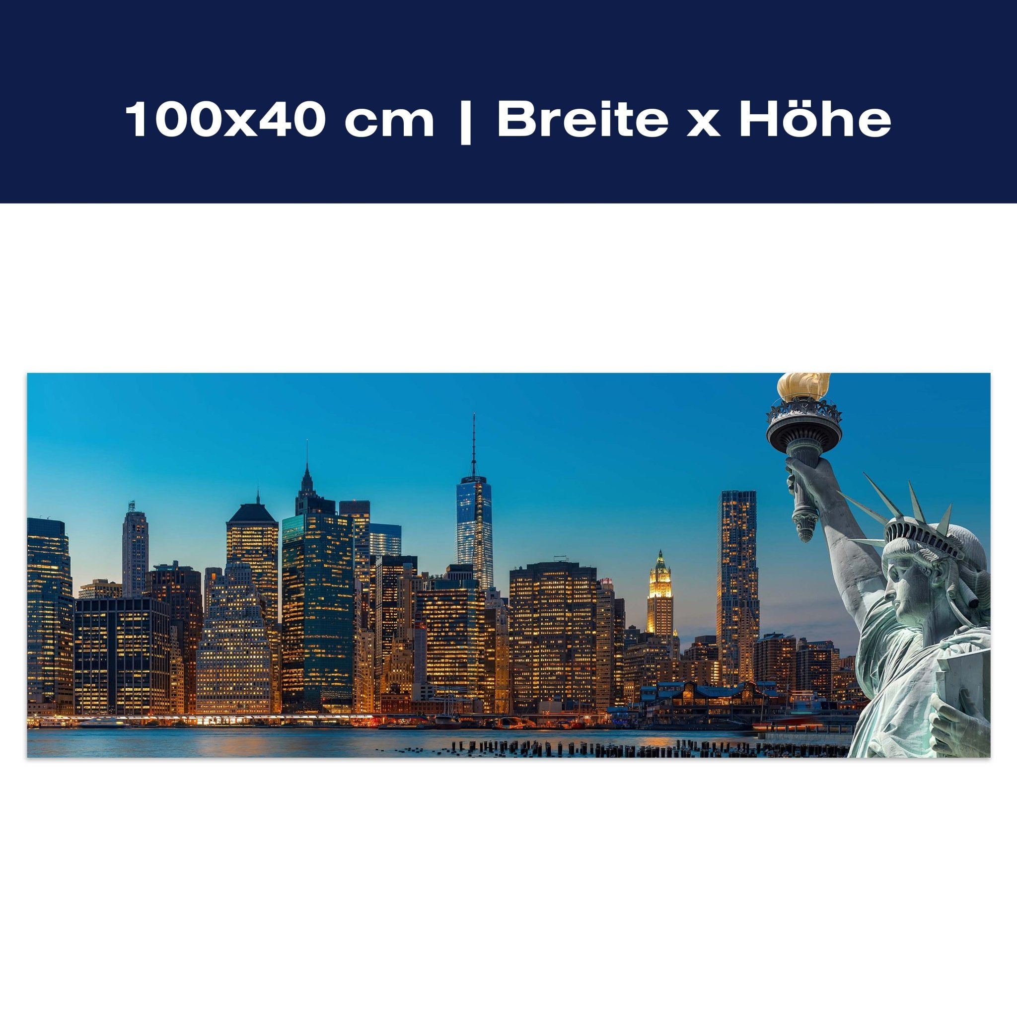 Leinwandbild New York Skyline Freiheitsstatue M0726 Leinwandbild New York Skyline Freiheitsstatue M0726